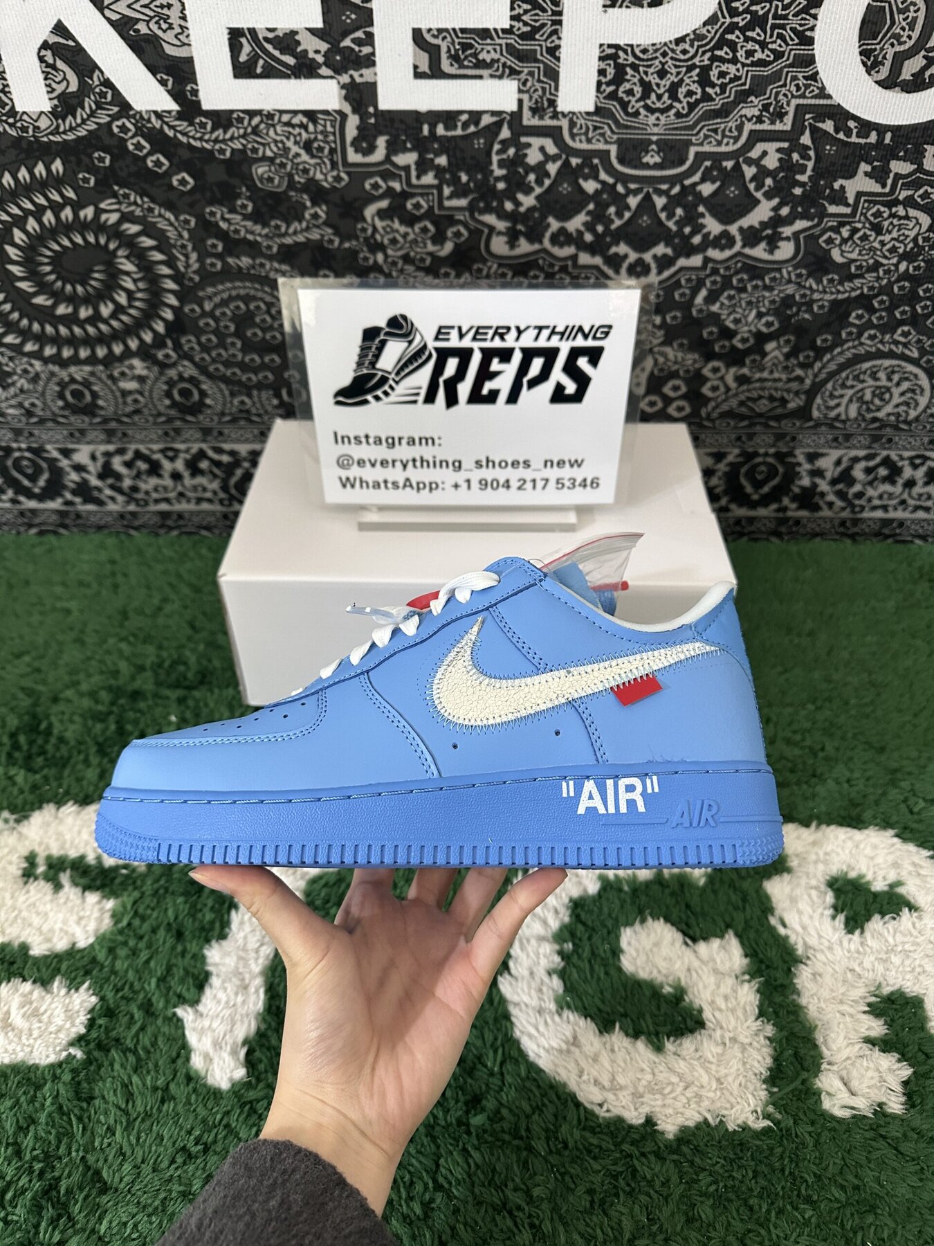 Air Force 1 Low Off-White MCA University Blue - Image 5