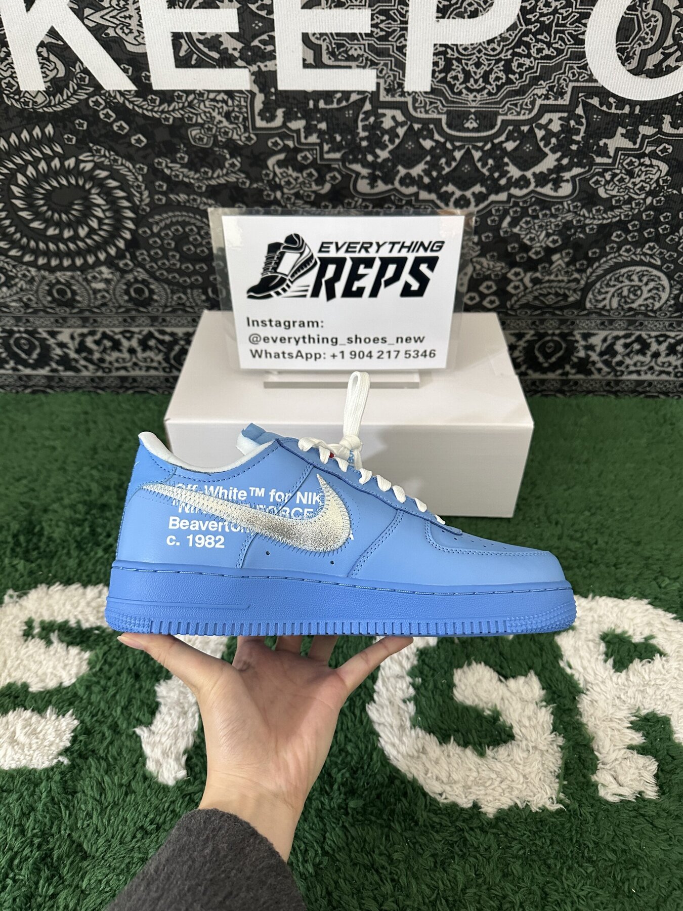Air Force 1 Low Off-White MCA University Blue - Image 4