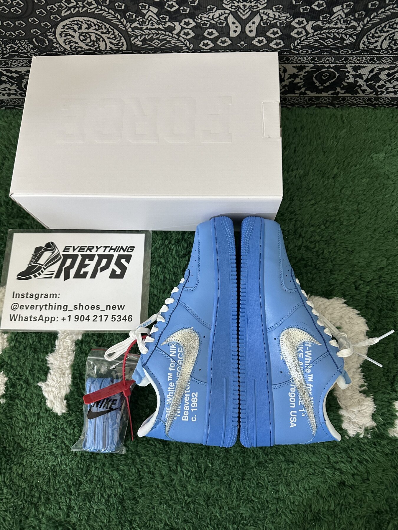 Air Force 1 Low Off-White MCA University Blue - Image 3