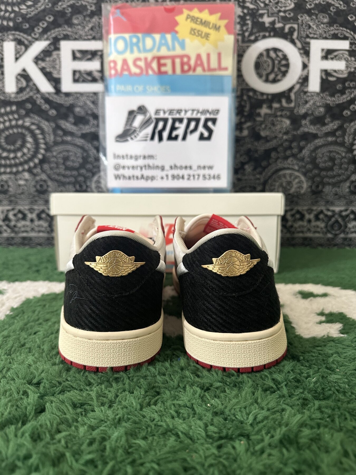 AJ1 Retro Low OG Trophy Room Rookie Card Home - Image 4