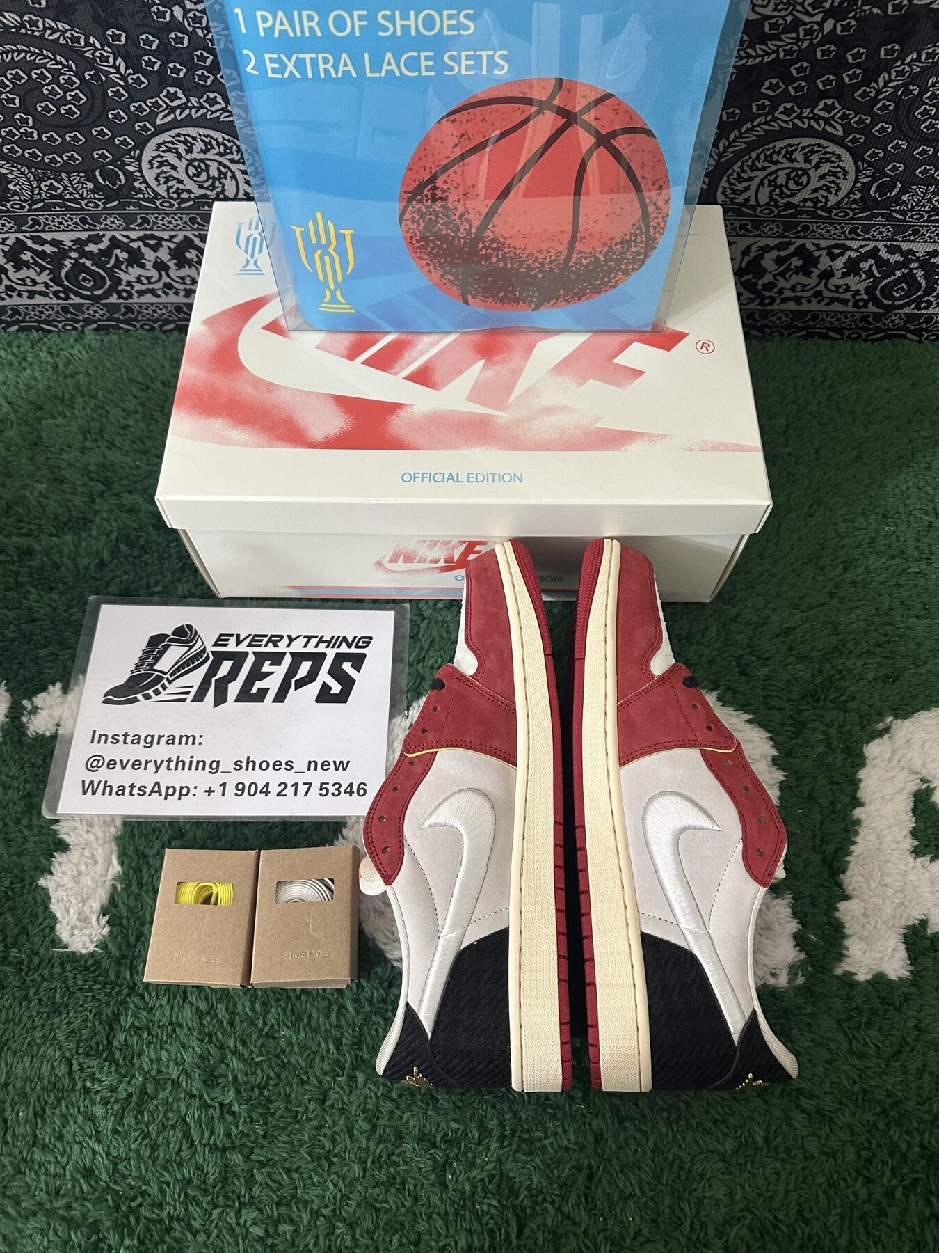 AJ1 Retro Low OG Trophy Room Rookie Card Home - Image 9