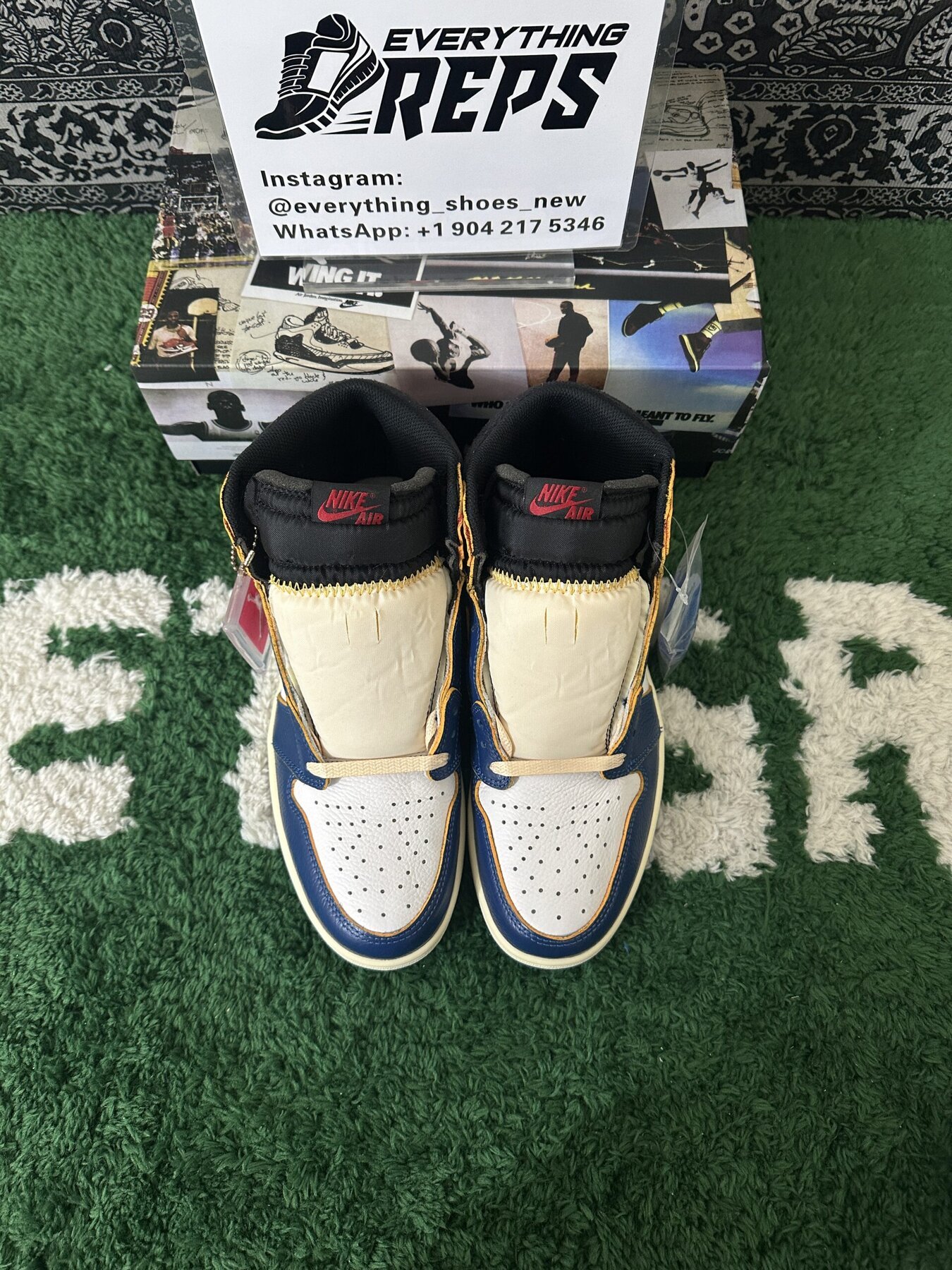 AJ1 Retro High Union Los Angeles Blue Toe - Image 3