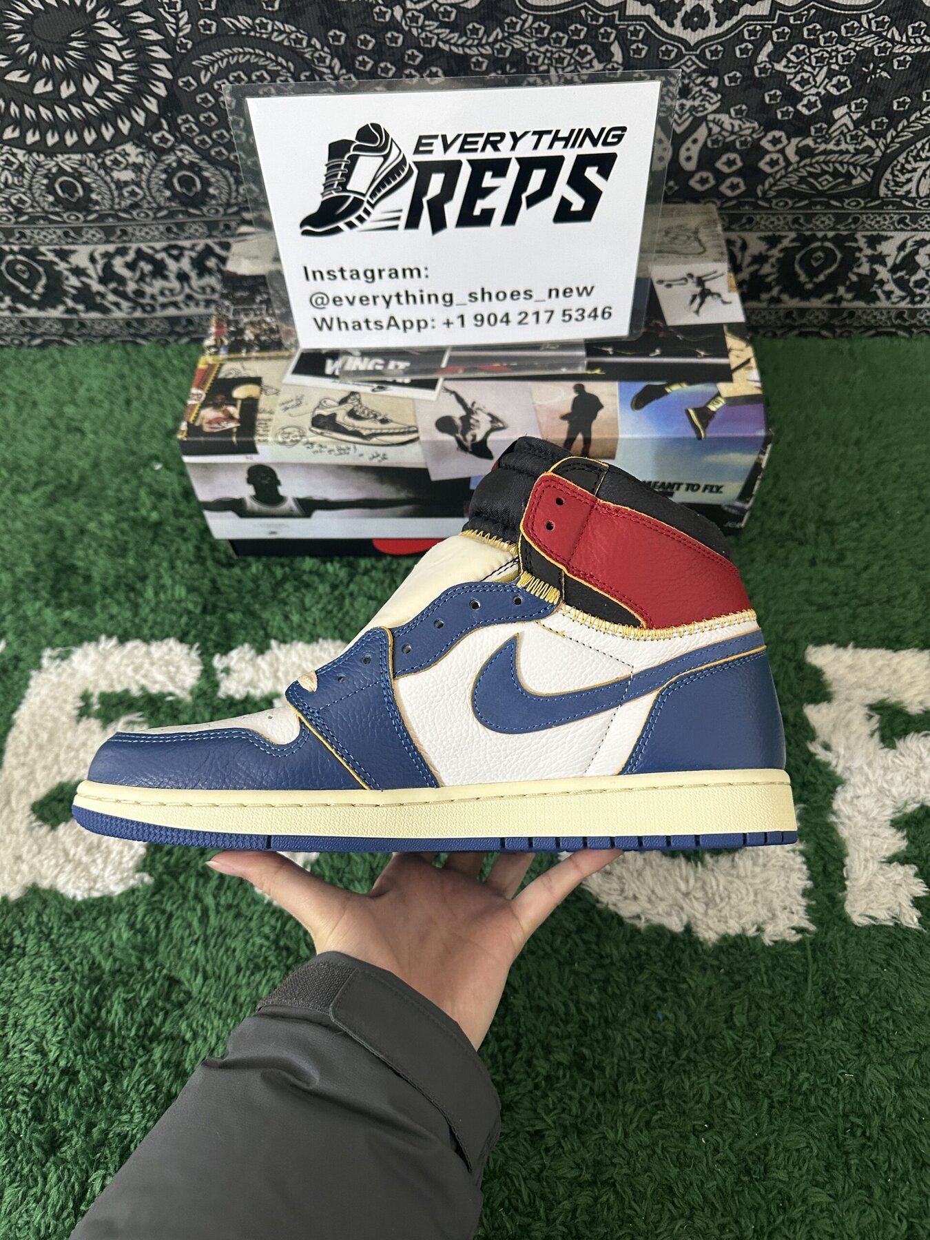AJ1 Retro High Union Los Angeles Blue Toe - Image 5