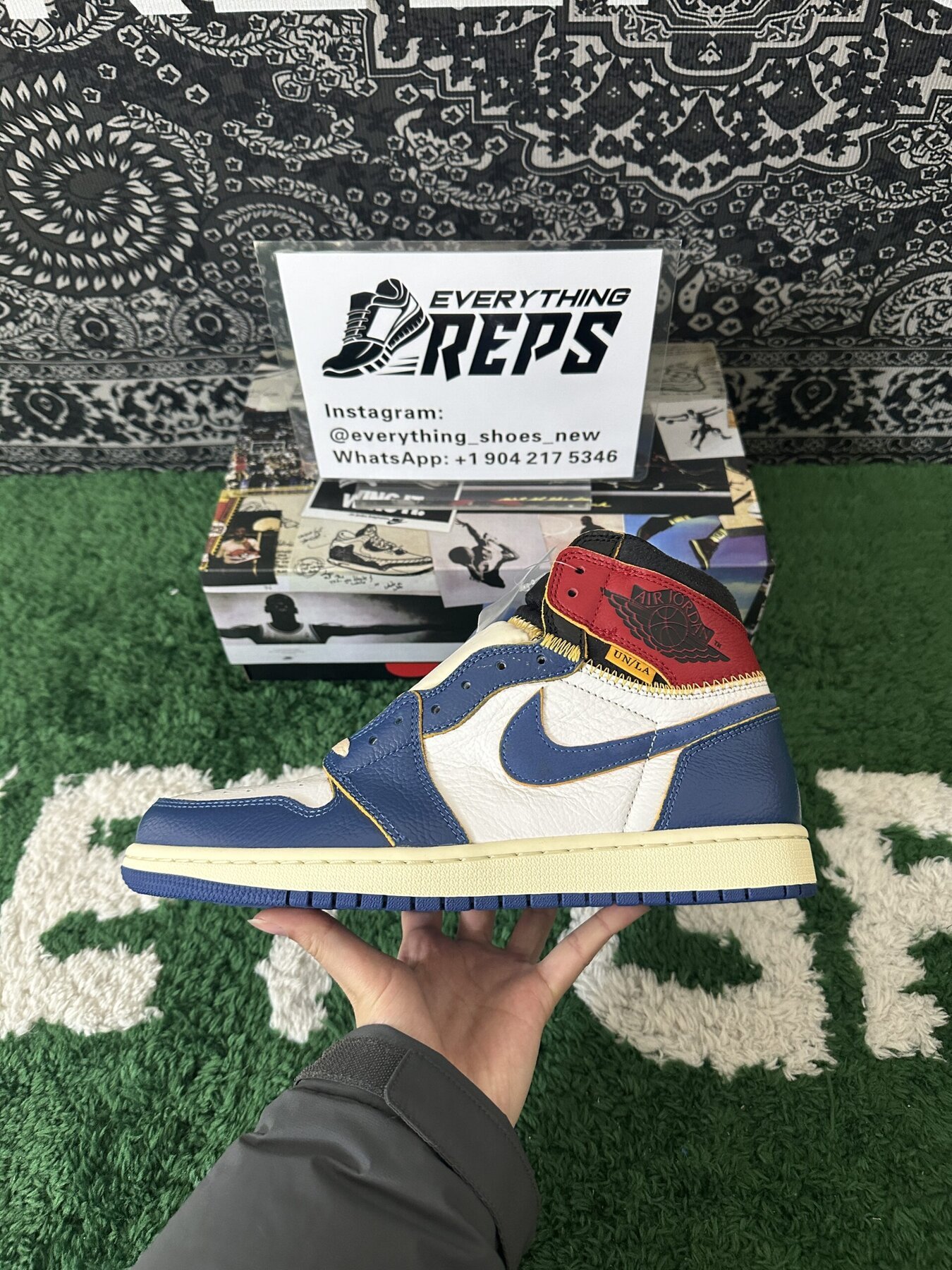 AJ1 Retro High Union Los Angeles Blue Toe - Image 7