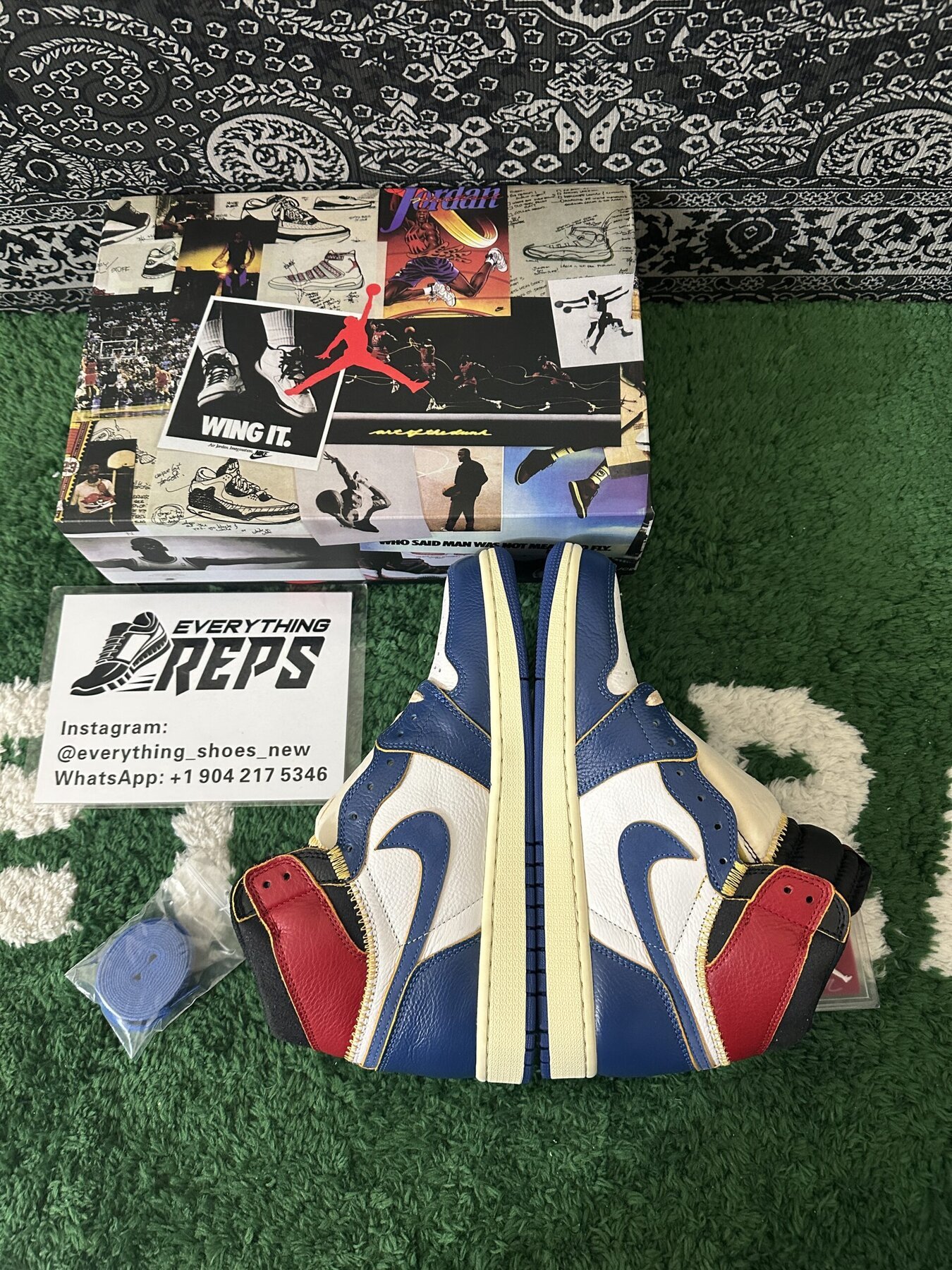 AJ1 Retro High Union Los Angeles Blue Toe - Image 9