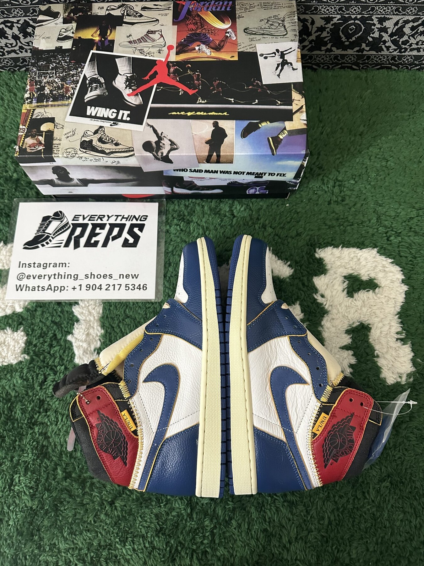 AJ1 Retro High Union Los Angeles Blue Toe - Image 10