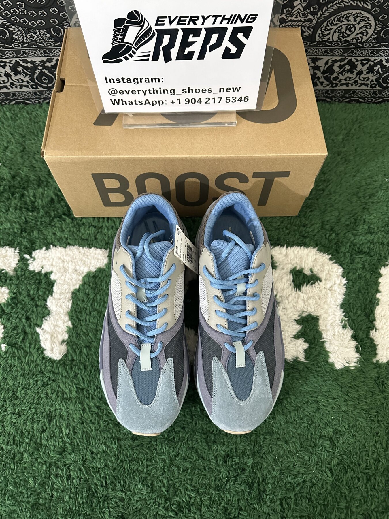 adidas Yeezy Boost 700 Carbon Blue - Image 3