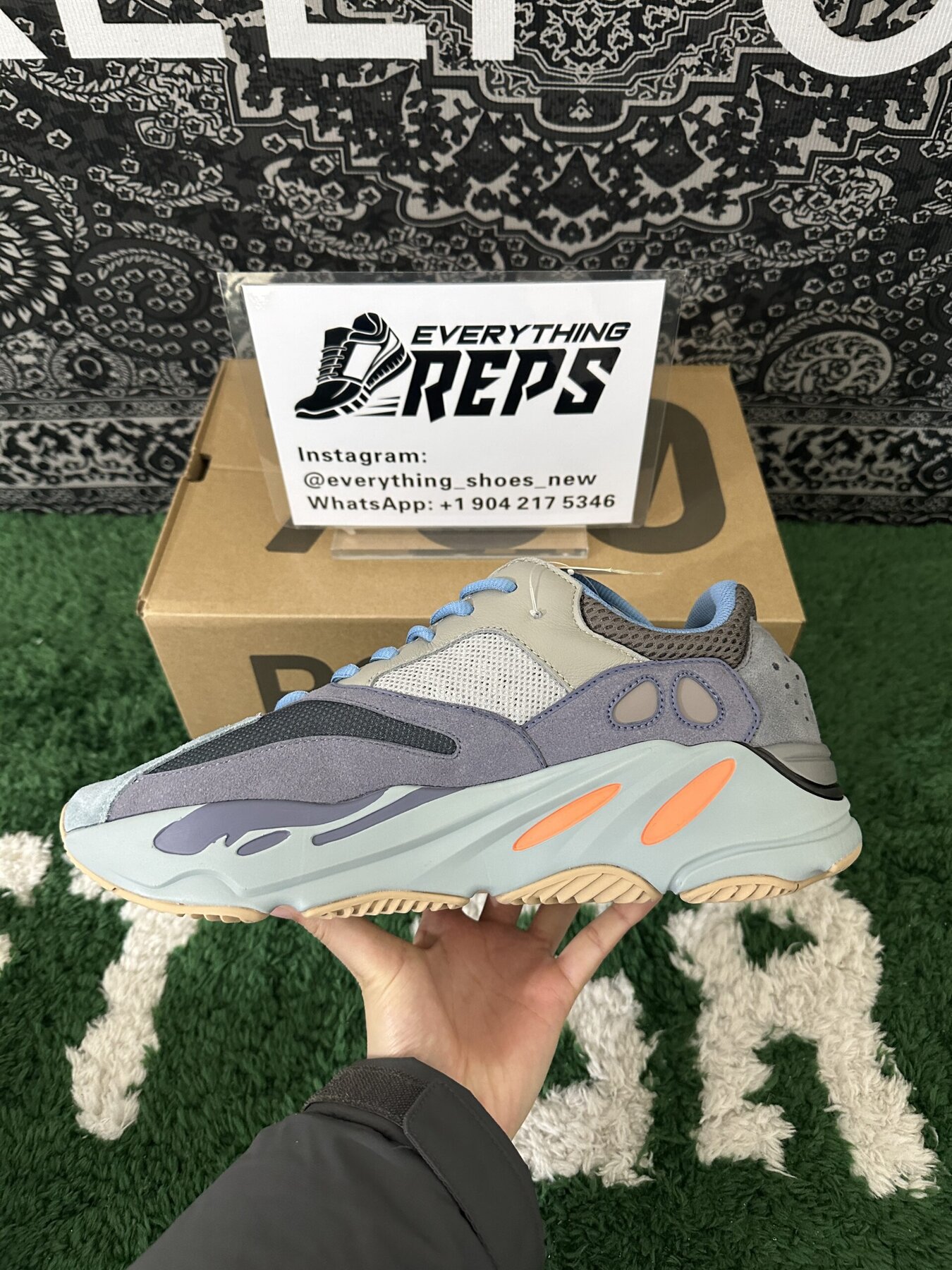 adidas Yeezy Boost 700 Carbon Blue - Image 5