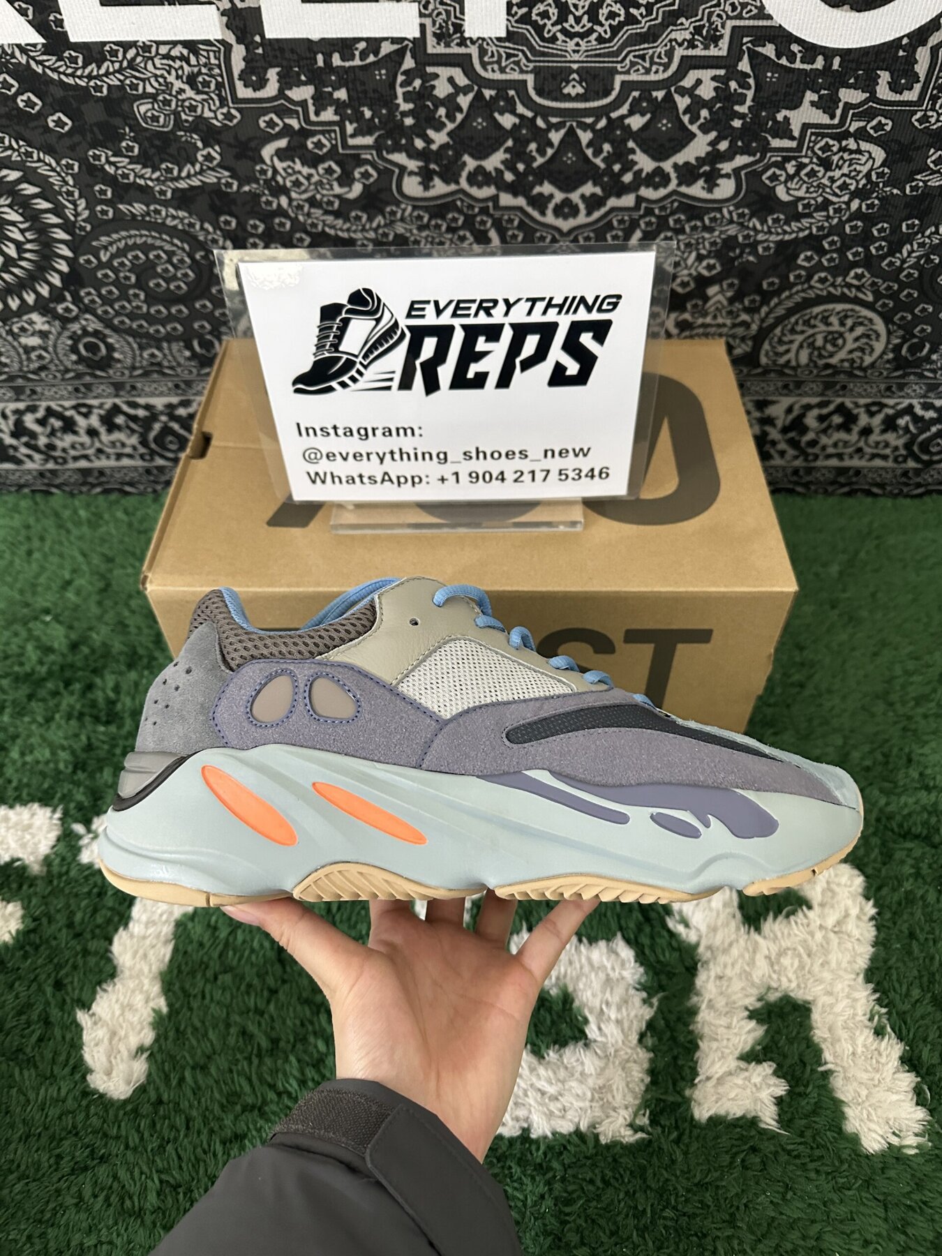 adidas Yeezy Boost 700 Carbon Blue - Image 6