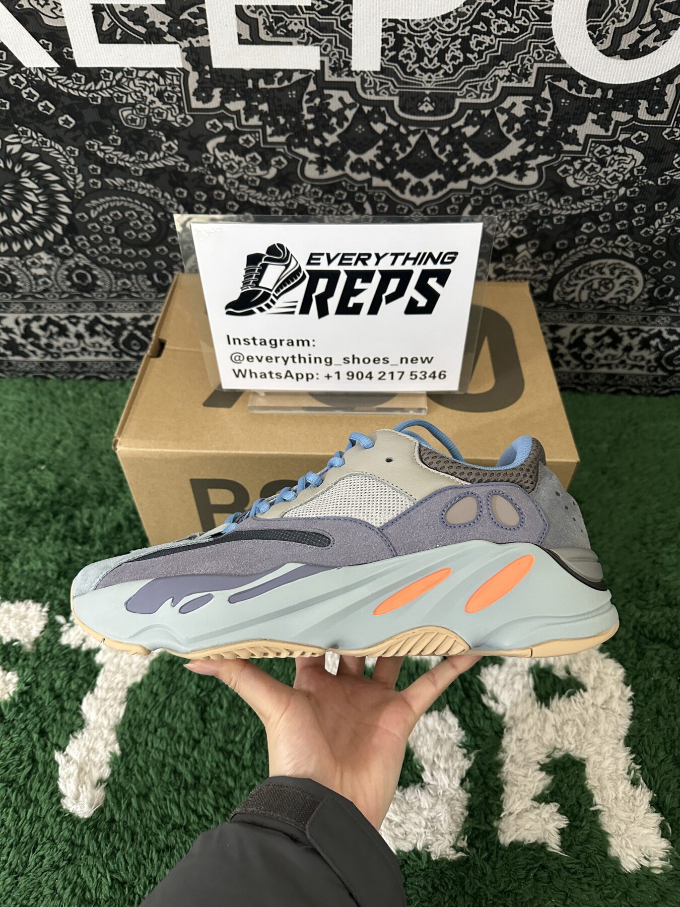 adidas Yeezy Boost 700 Carbon Blue - Image 7