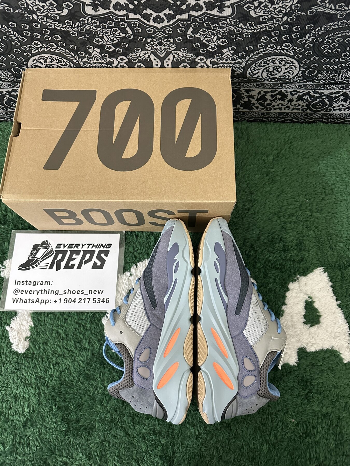 adidas Yeezy Boost 700 Carbon Blue - Image 9