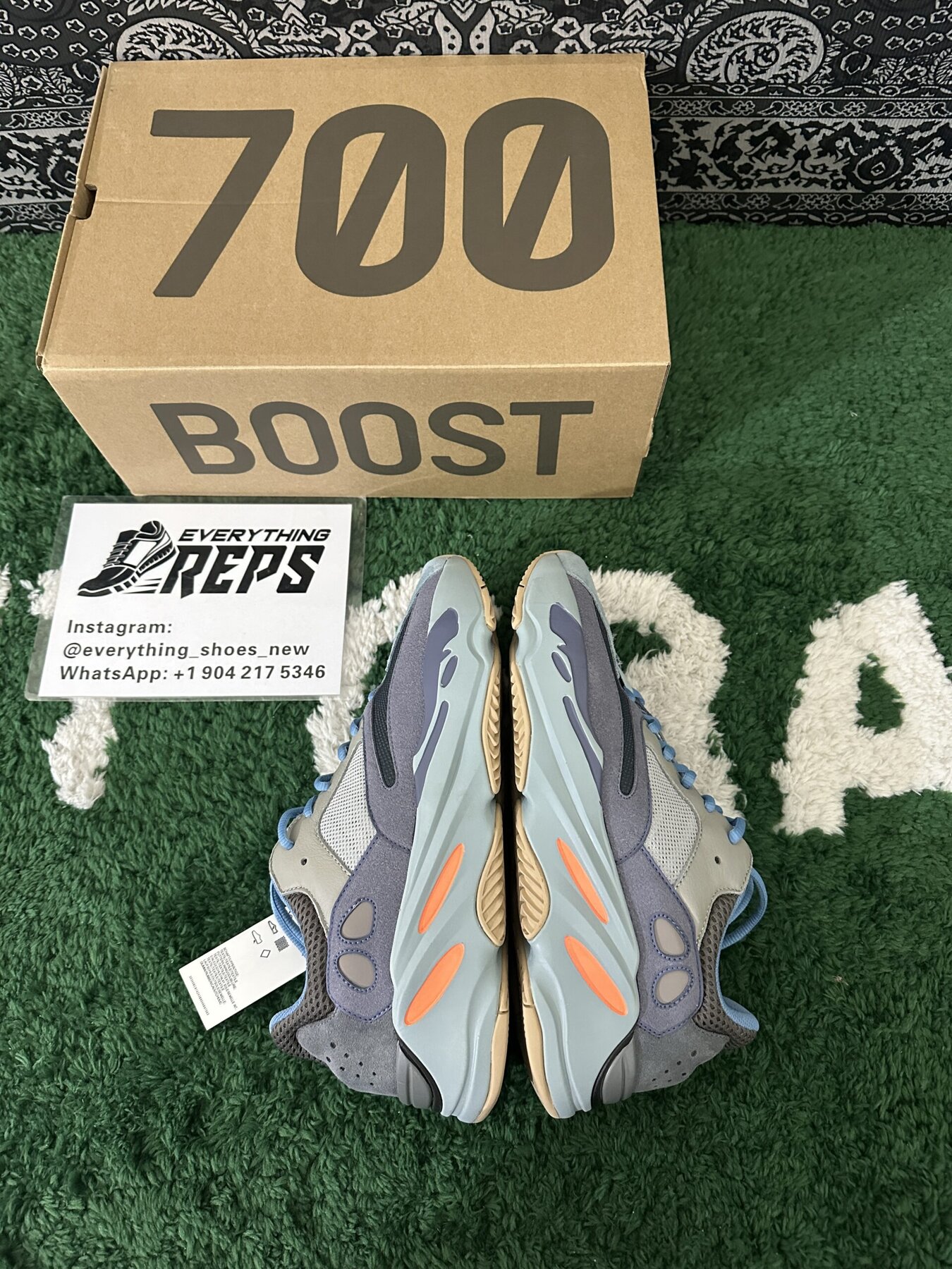adidas Yeezy Boost 700 Carbon Blue - Image 10