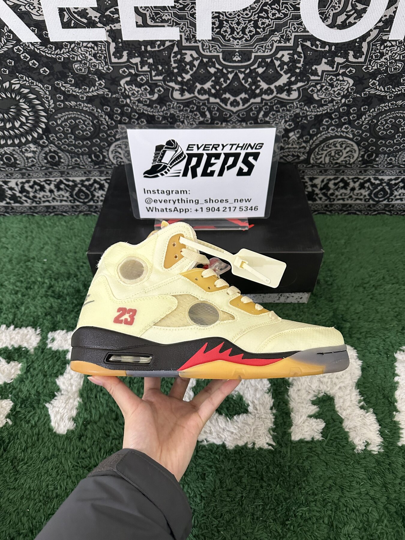 AJ5 Retro OFF-WHITE Sail - Image 6