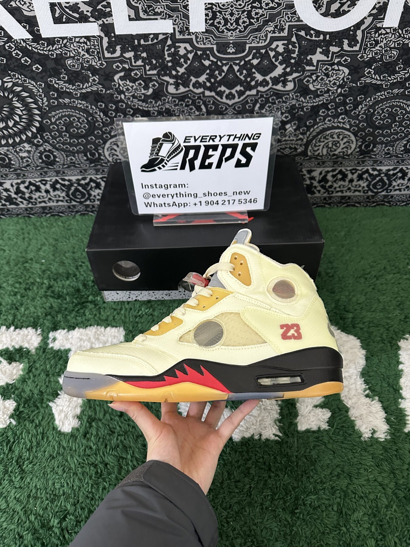 AJ5 Retro OFF-WHITE Sail - Image 7