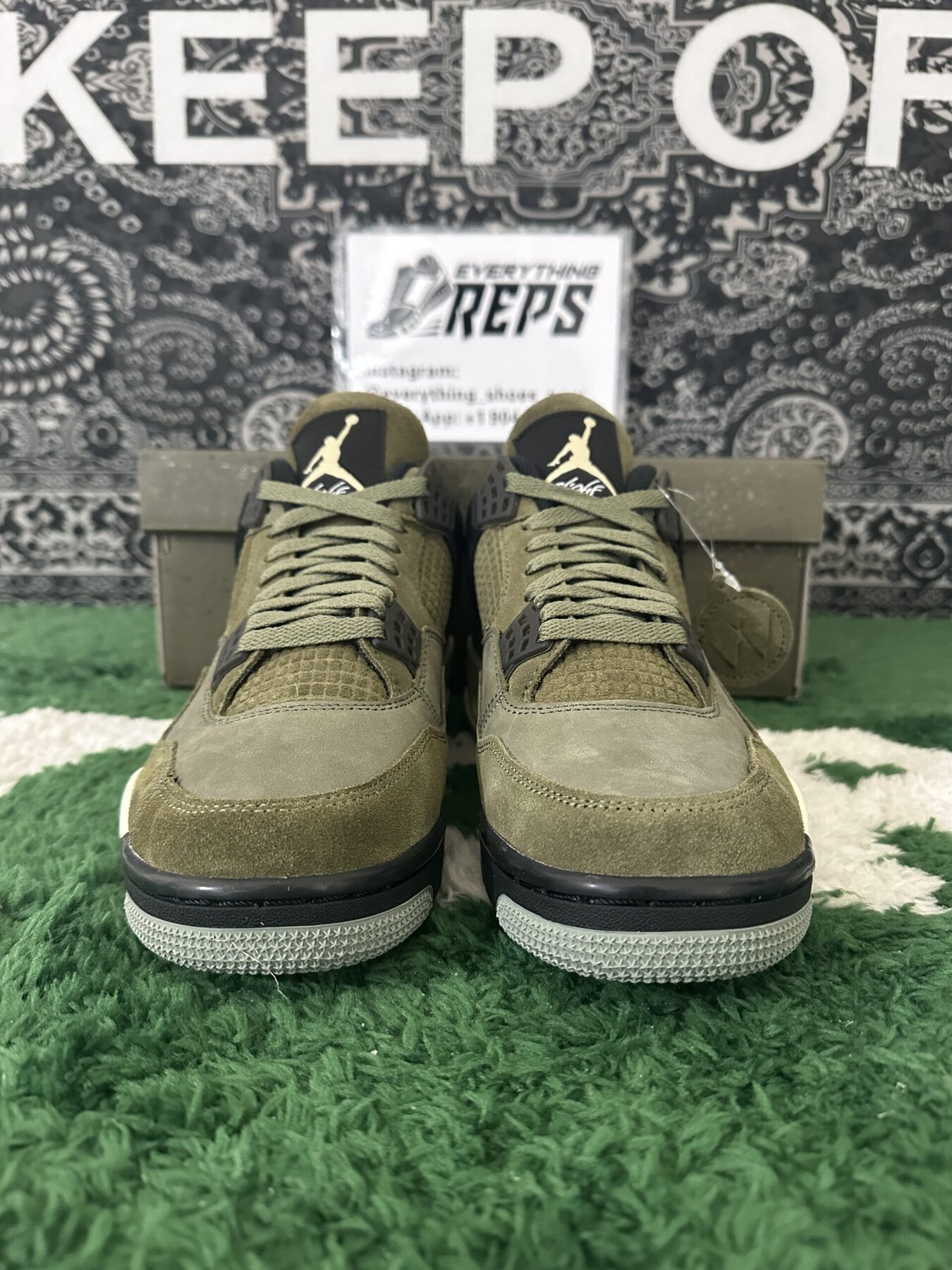 AJ4 Craft Medium Olive - Image 10