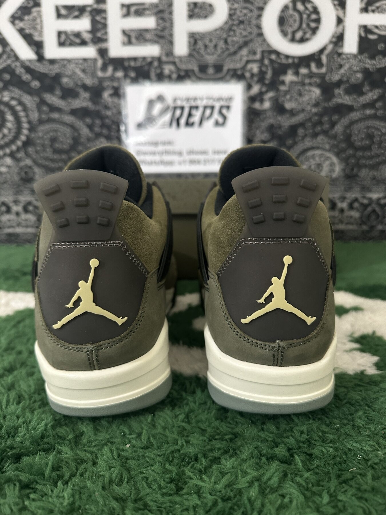 AJ4 Craft Medium Olive - Image 8