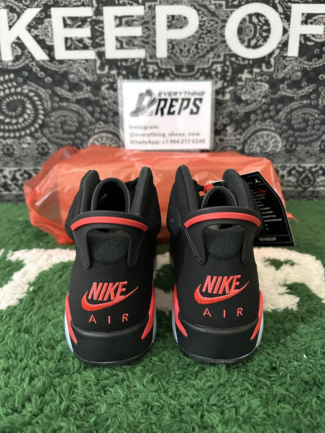 AJ6 Retro Black Infrared - Image 4