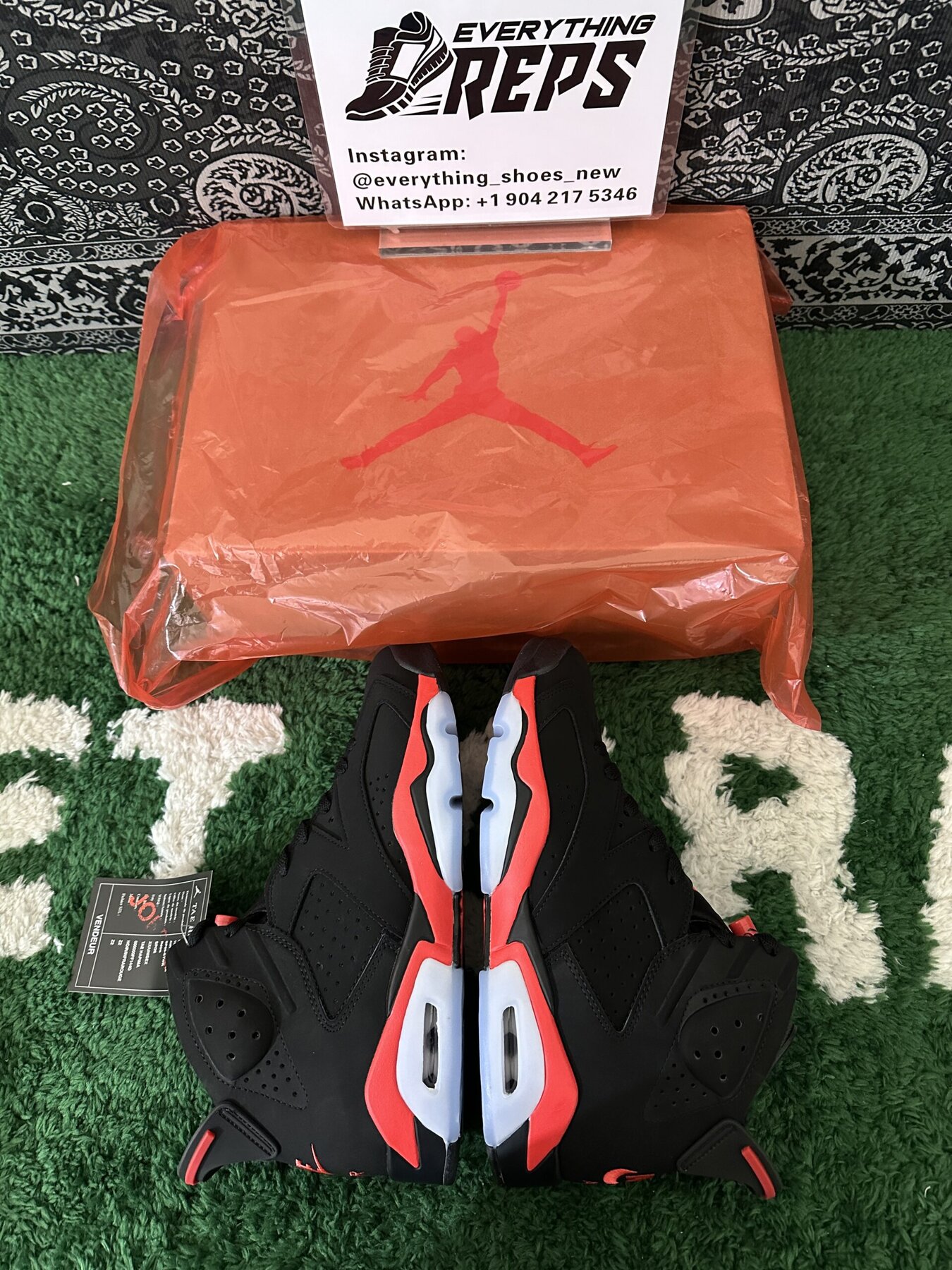 AJ6 Retro Black Infrared - Image 9