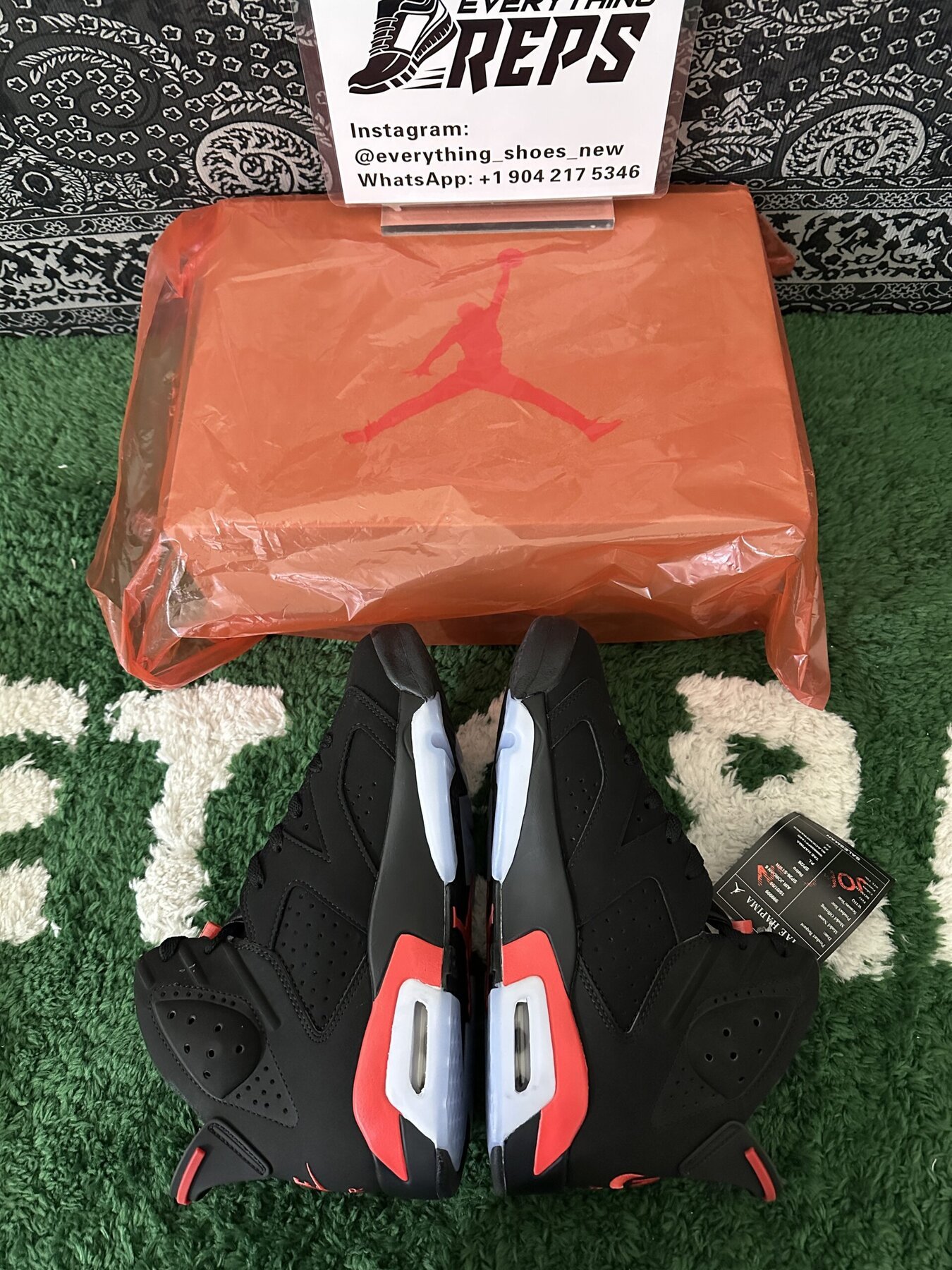 AJ6 Retro Black Infrared - Image 10
