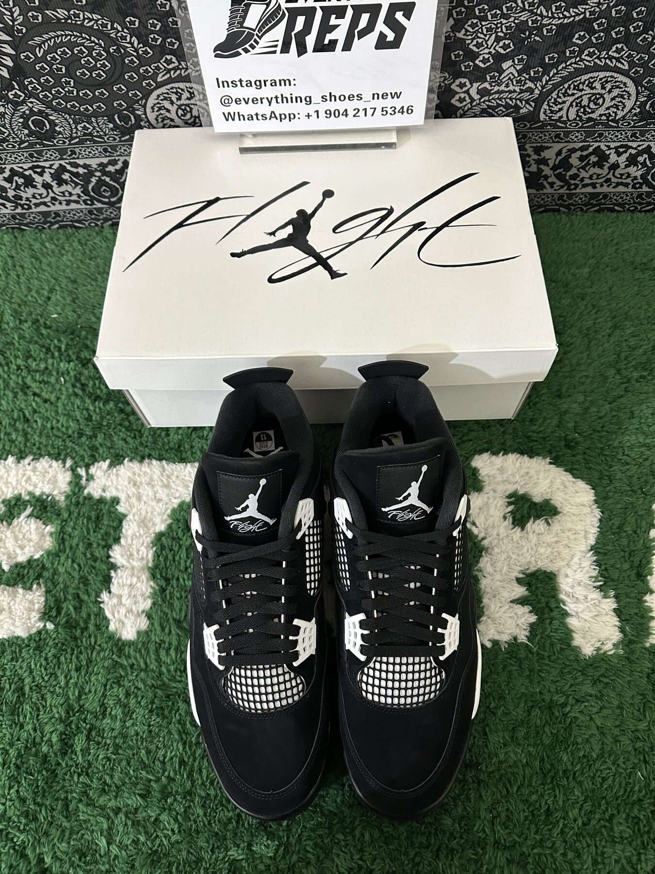 AJ4 Retro White Thunder - Image 9