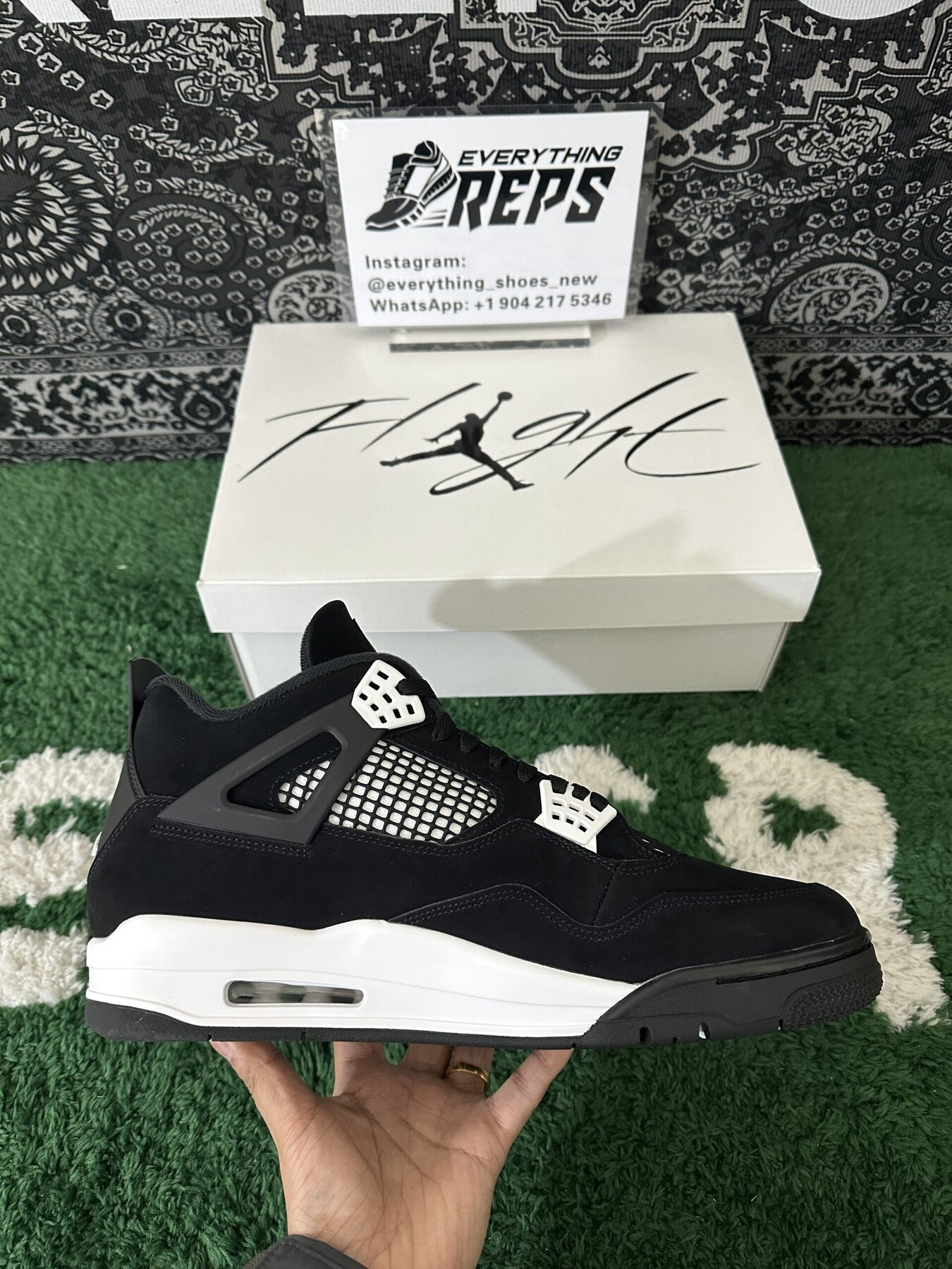 AJ4 Retro White Thunder - Image 7