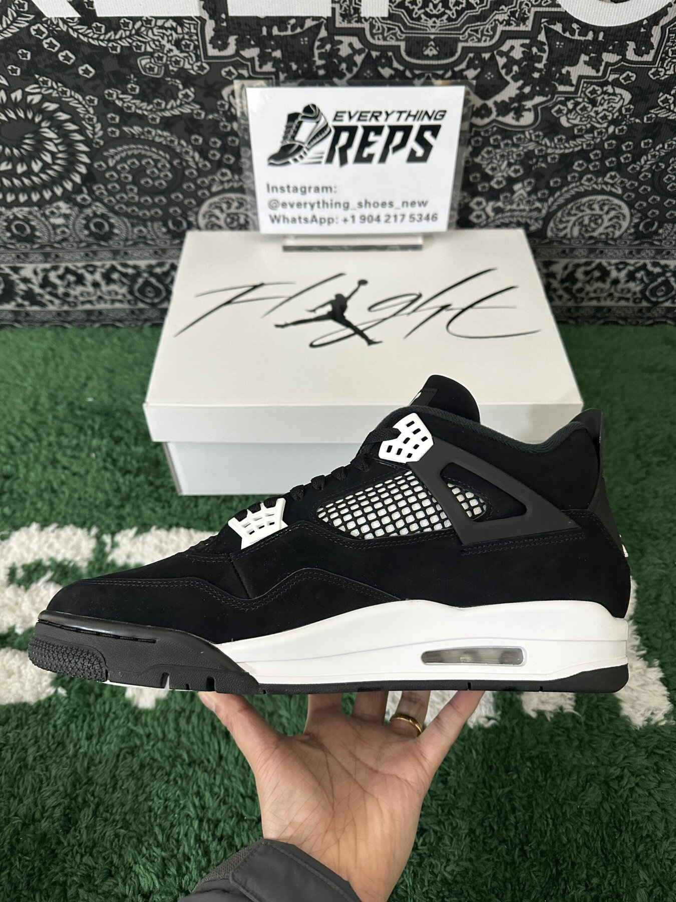 AJ4 Retro White Thunder - Image 4