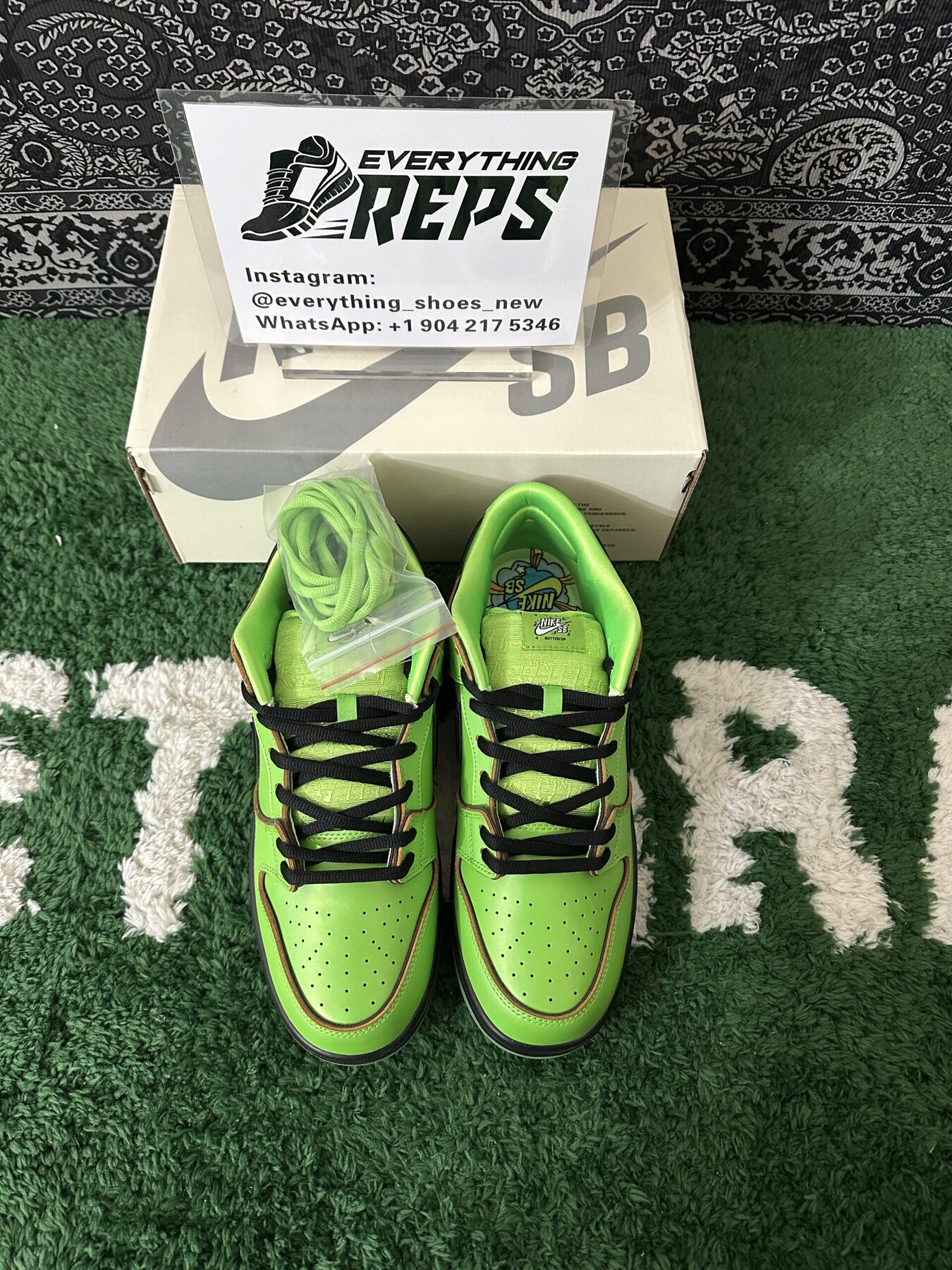 The Powerpuff Girls x SB Dunk Low “Buttercup" - Image 3