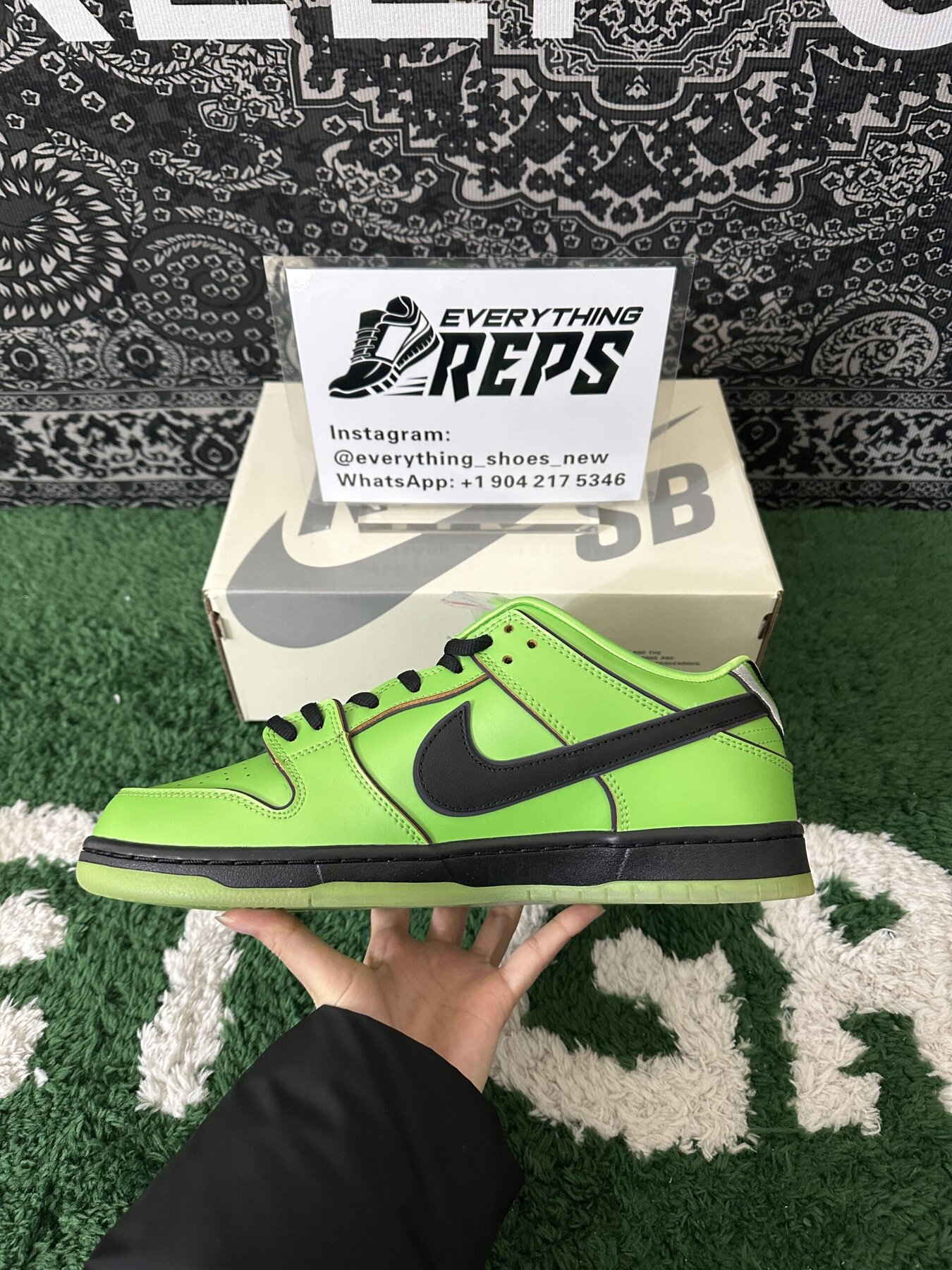 The Powerpuff Girls x SB Dunk Low “Buttercup" - Image 5