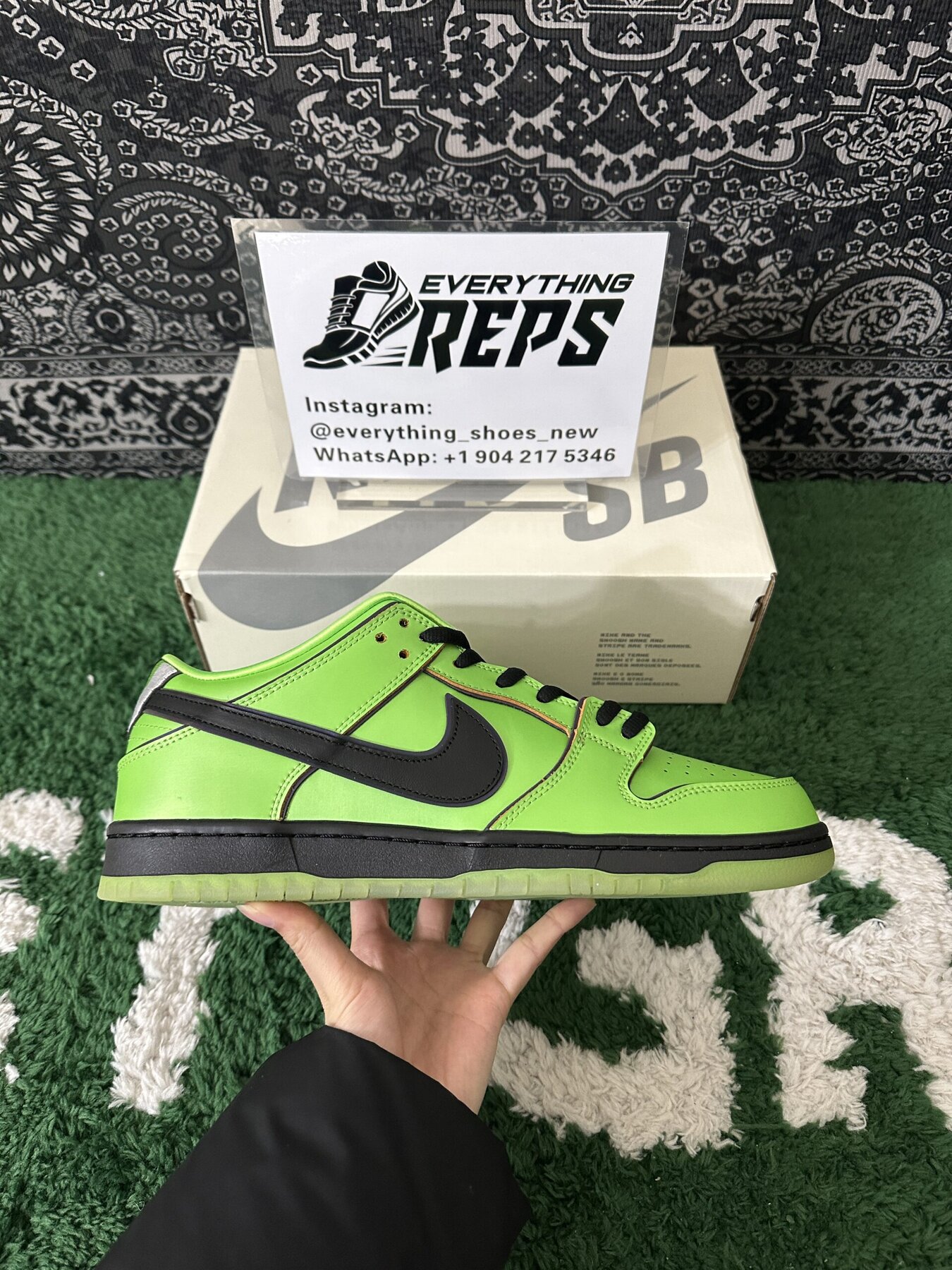 The Powerpuff Girls x SB Dunk Low “Buttercup" - Image 6