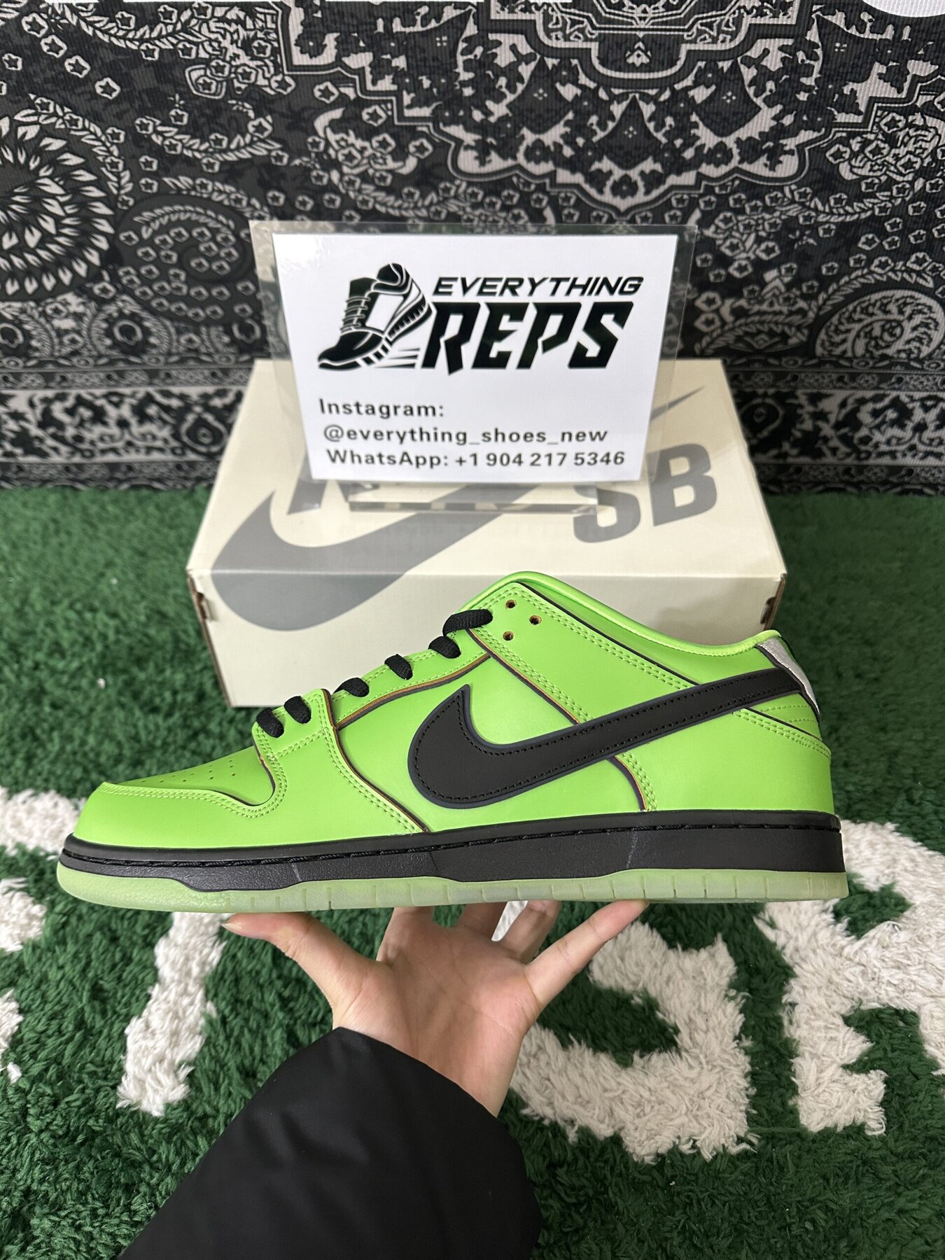 The Powerpuff Girls x SB Dunk Low “Buttercup" - Image 7