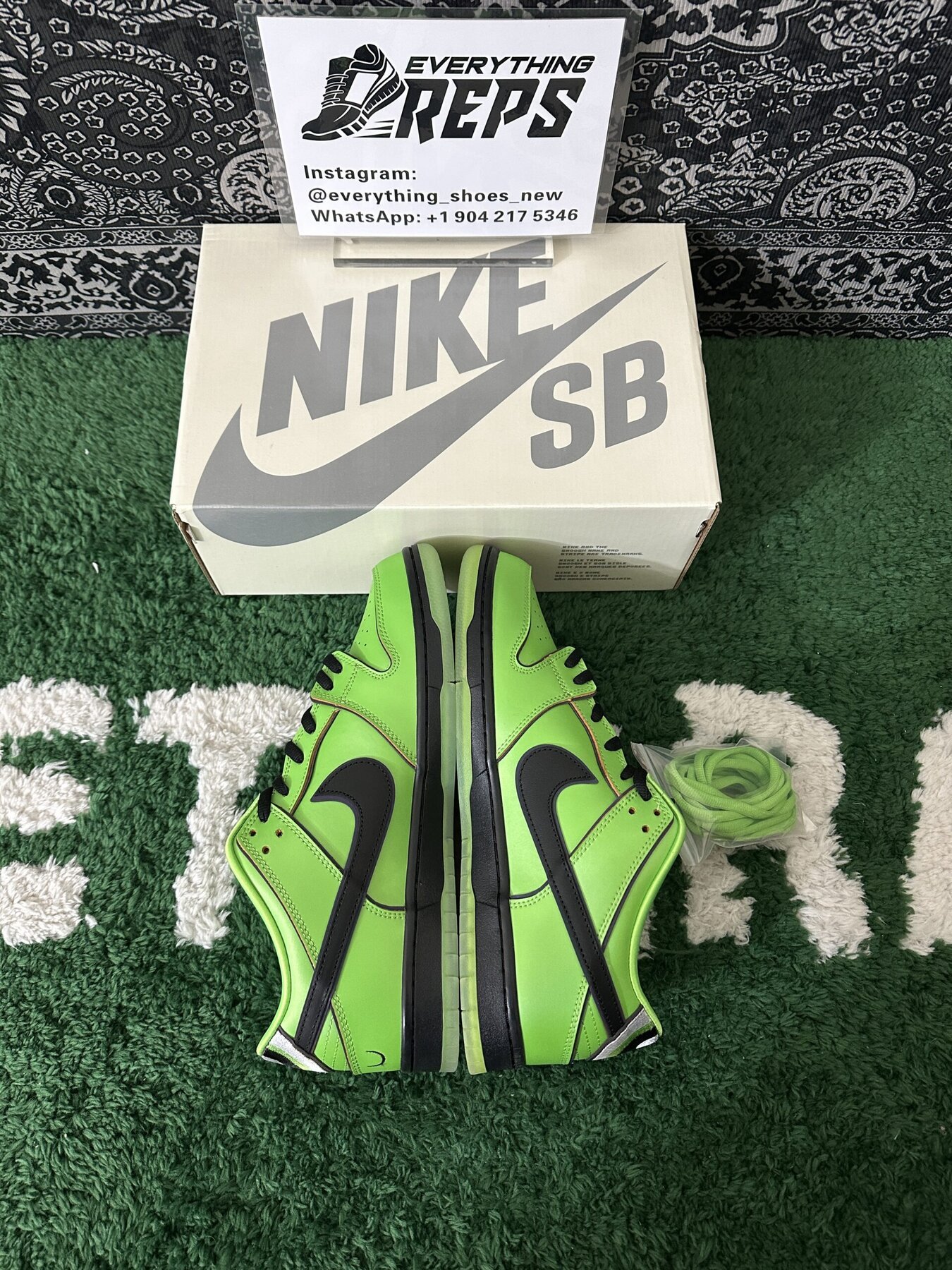 The Powerpuff Girls x SB Dunk Low “Buttercup" - Image 9