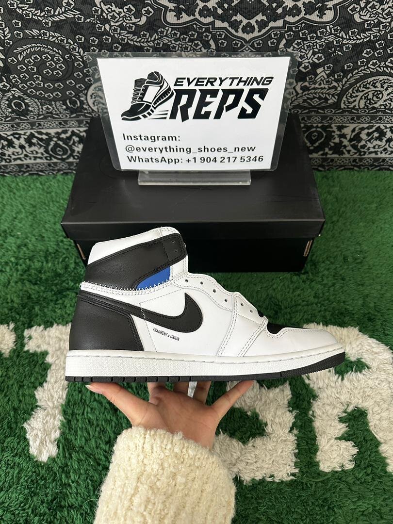 AJ1 x Union Black and White - Image 3