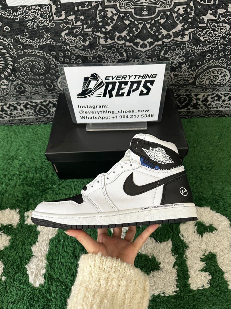 AJ1 x Union Black and White - Image 5