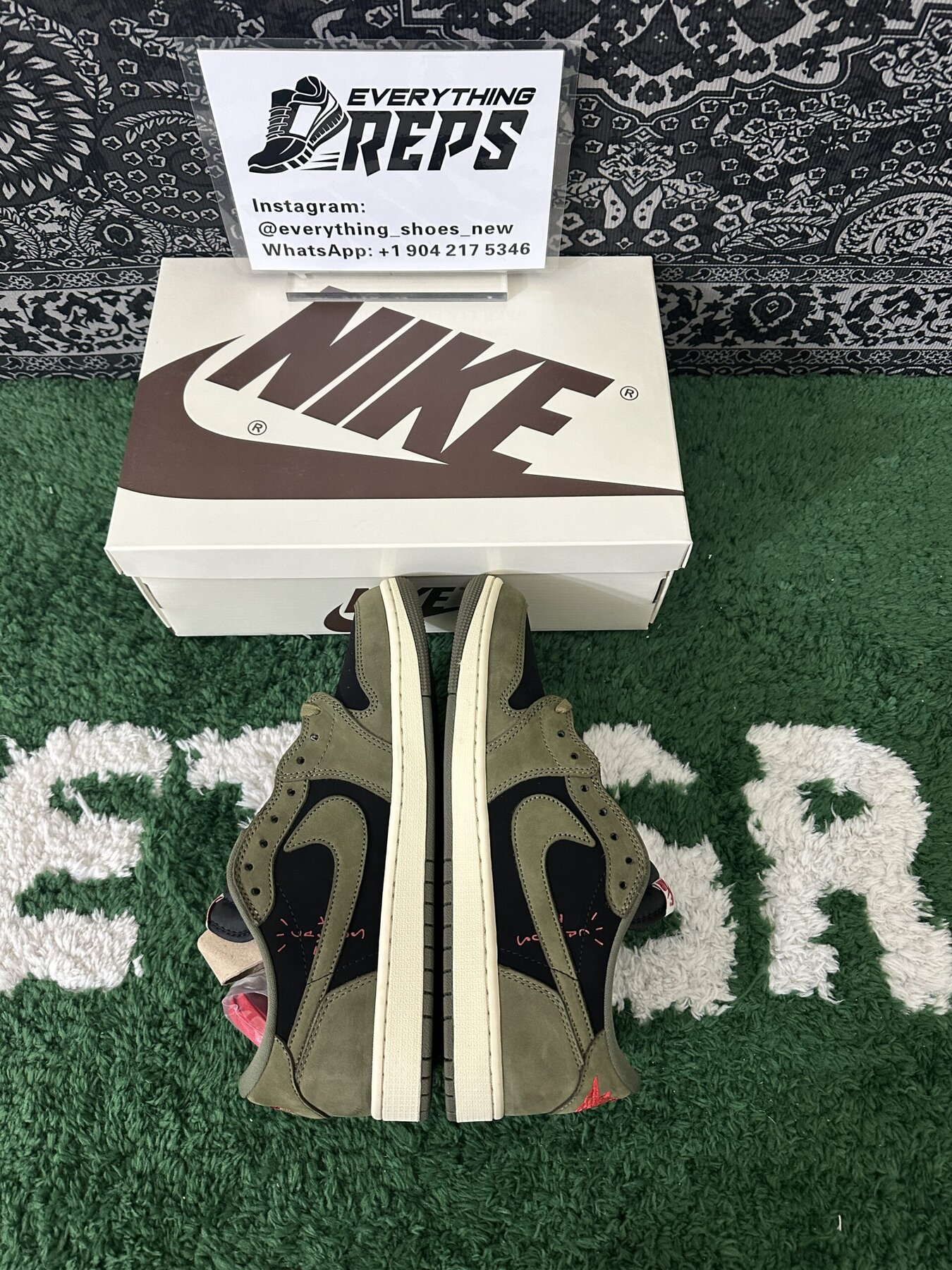 TS AJ1 Low OG Black-Olive - Image 9