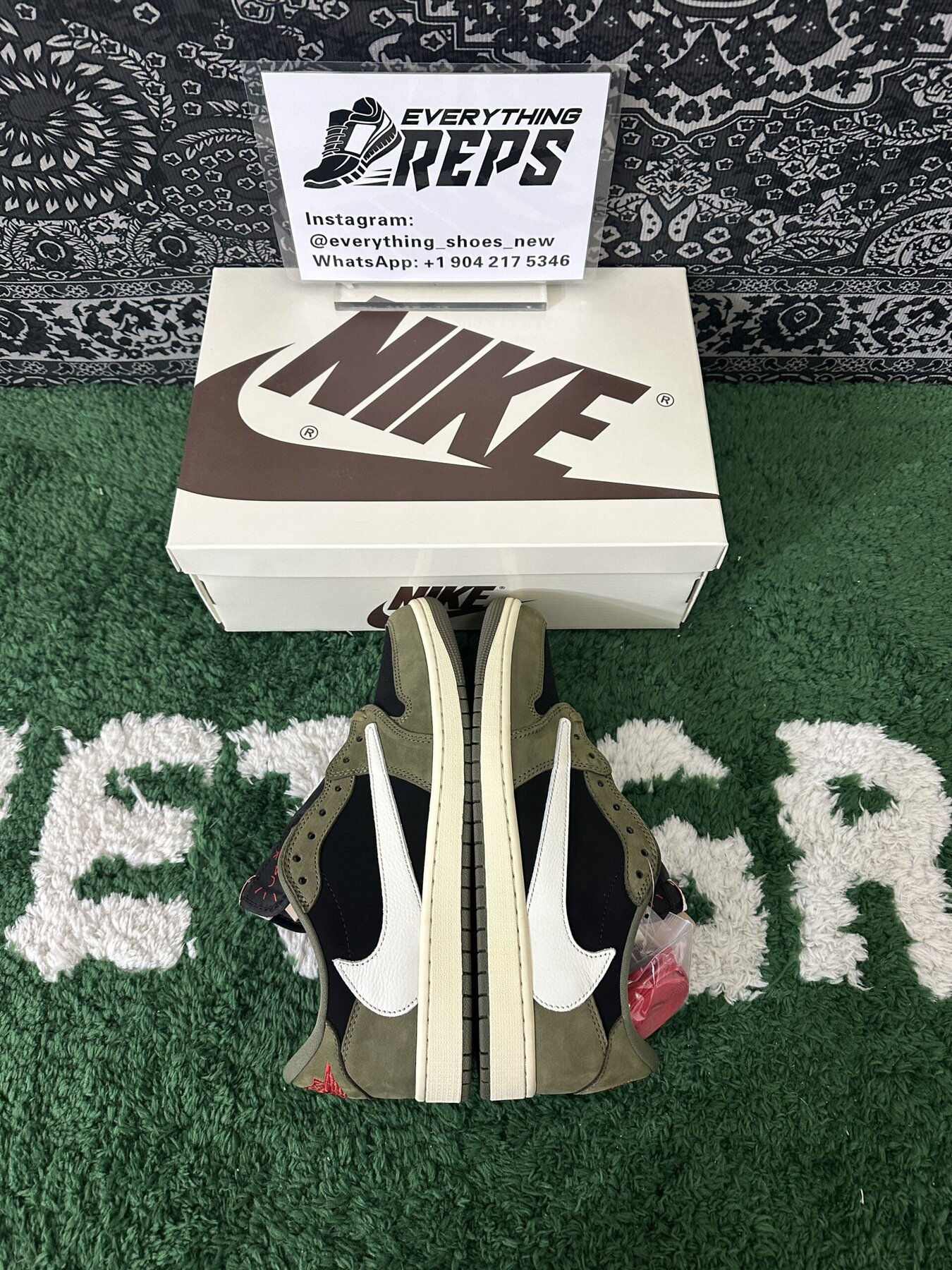 TS AJ1 Low OG Black-Olive - Image 10