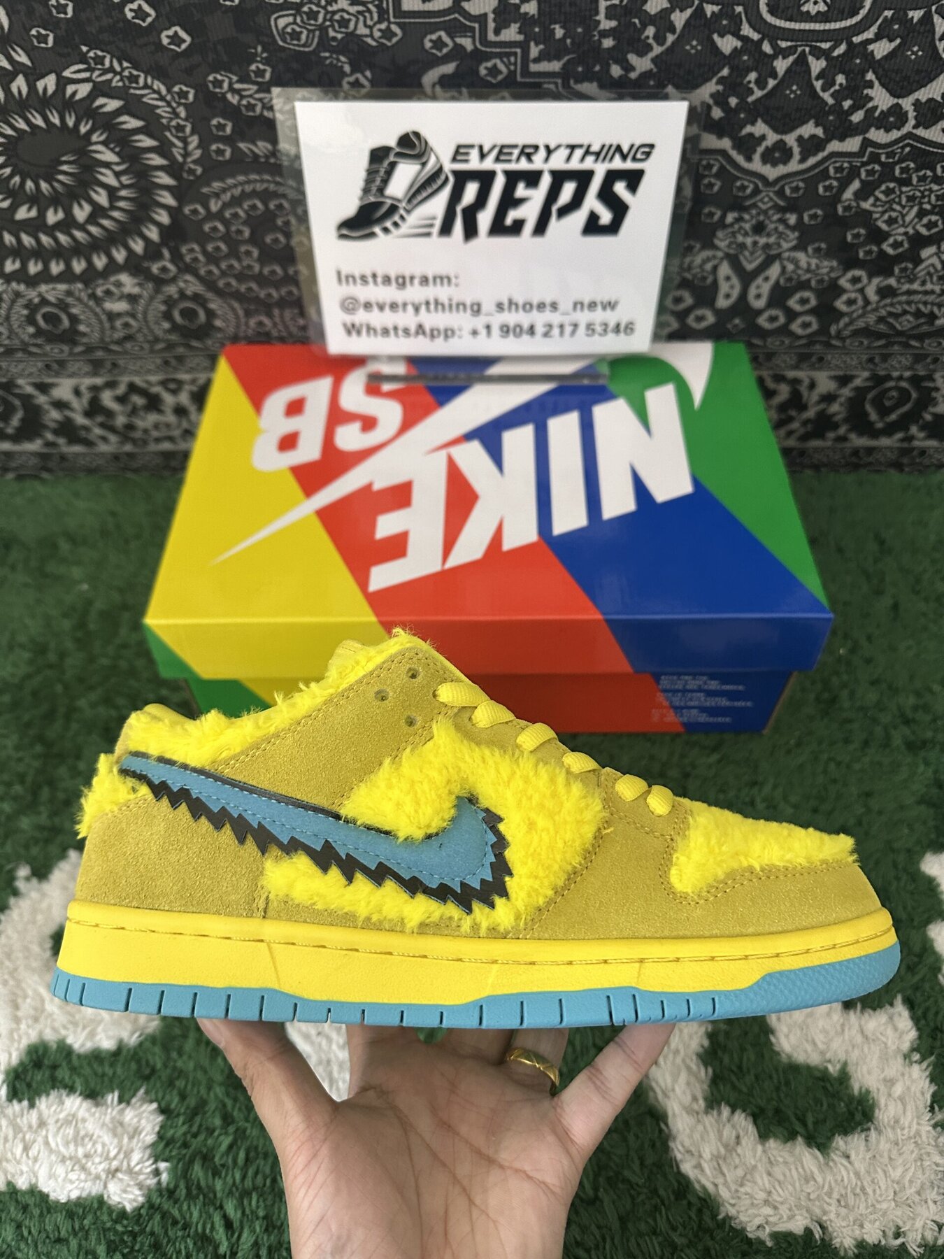 Grateful Dead x NK SB Dunk Low "Yellow Bear" - Image 7