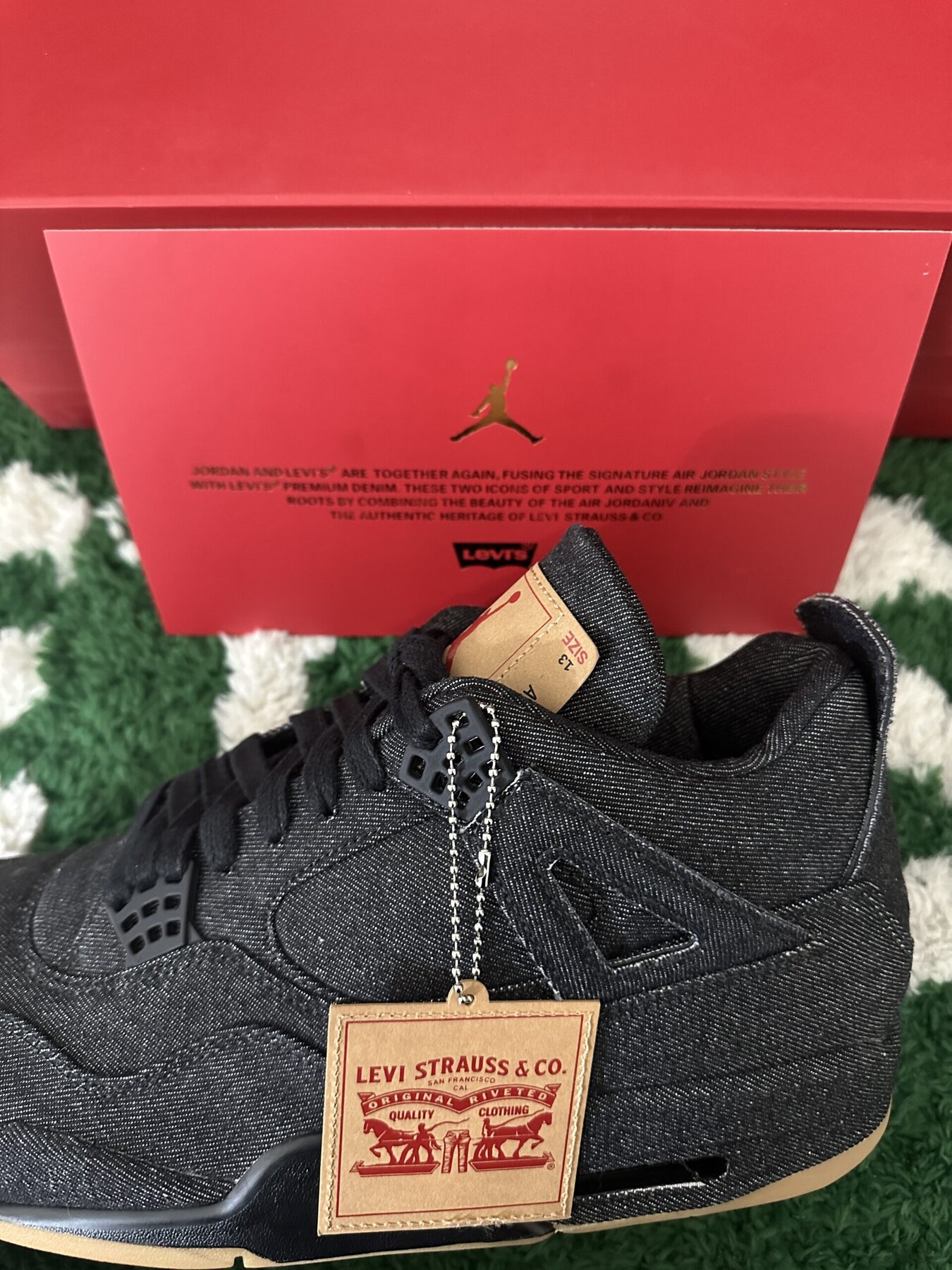 AJ4 Retro Levi's Black - Image 12