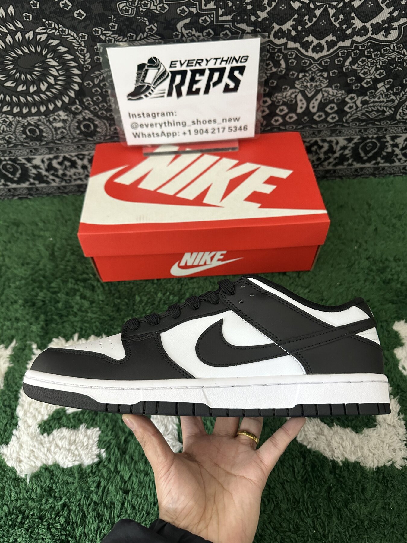 Dunk Low Retro White Black - Image 5