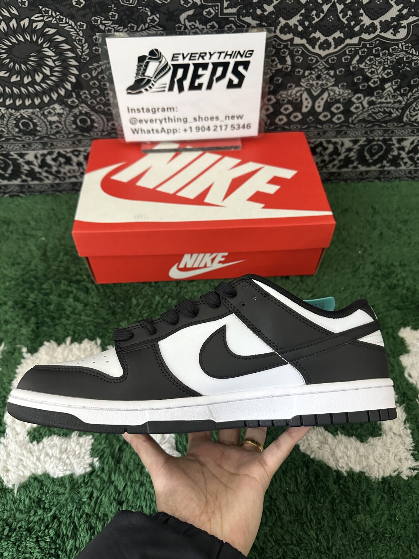 Dunk Low Retro White Black - Image 8
