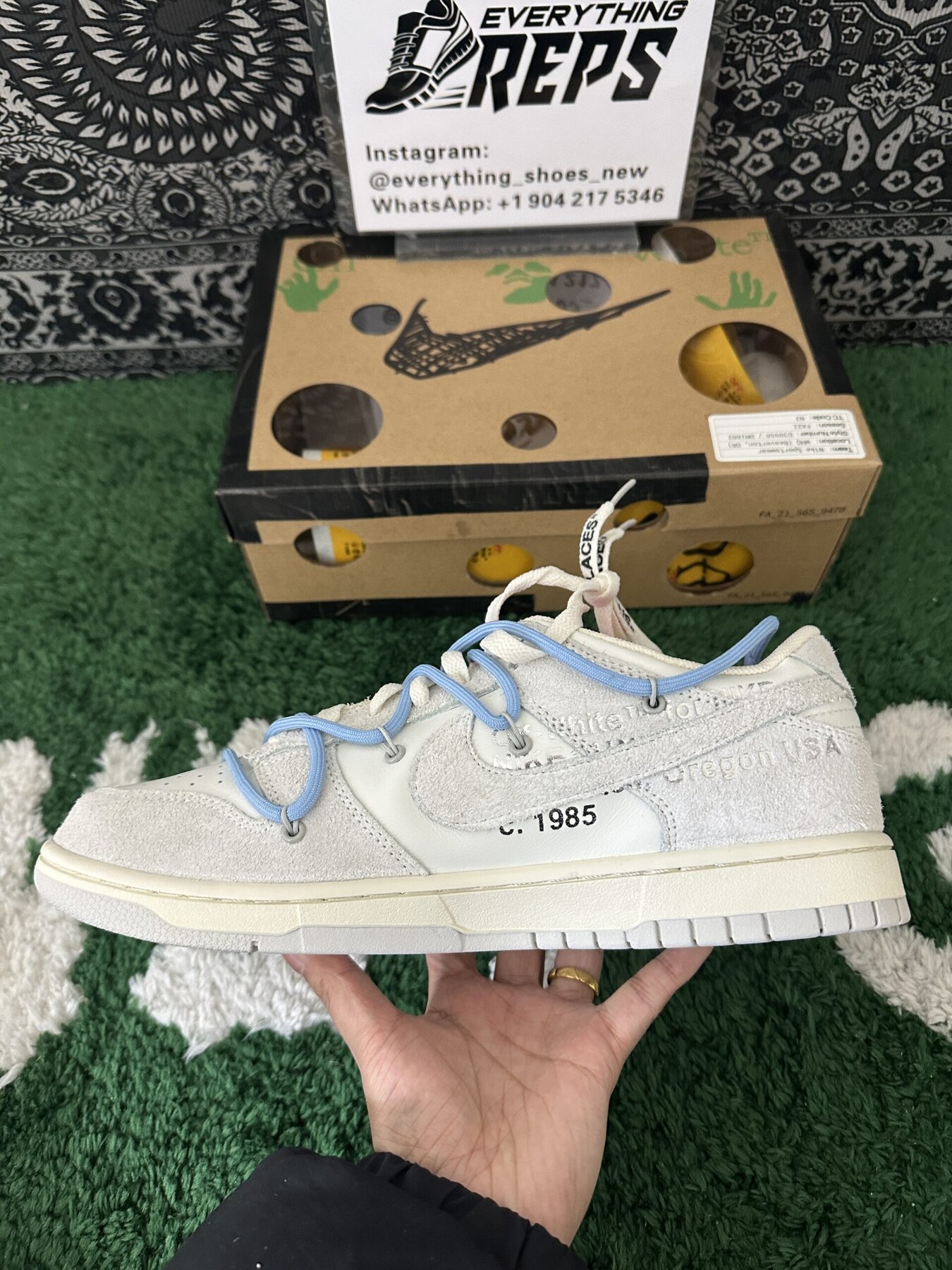 Off White Dunk Lot 38 - Image 8