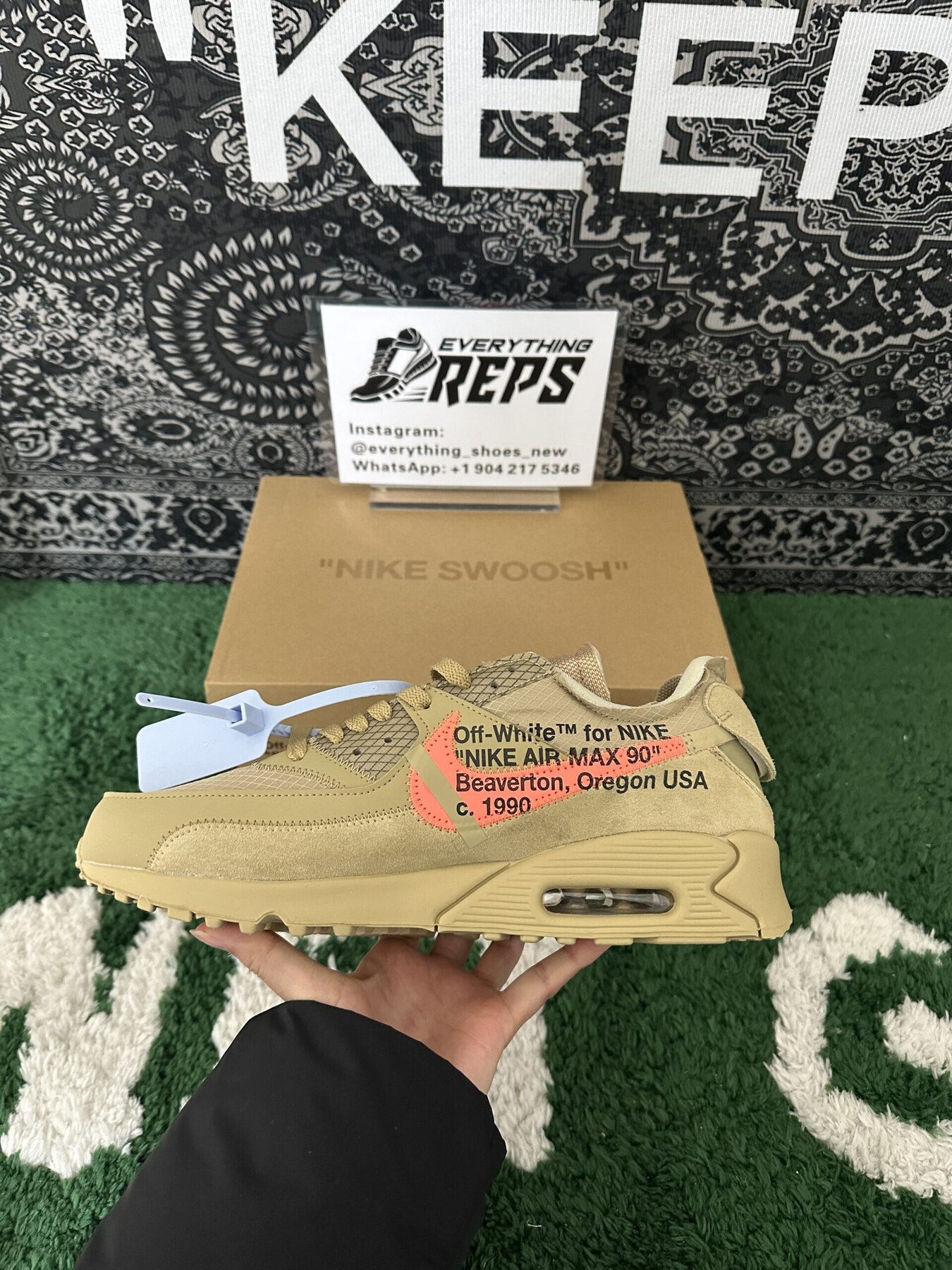 Air Max 90 OFF-WHITE Desert Ore - Image 5