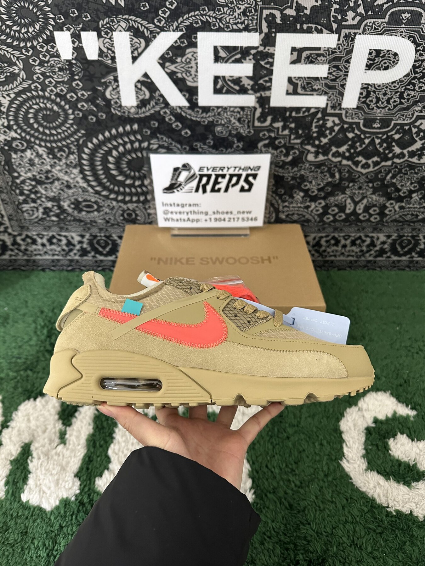 Air Max 90 OFF-WHITE Desert Ore - Image 6