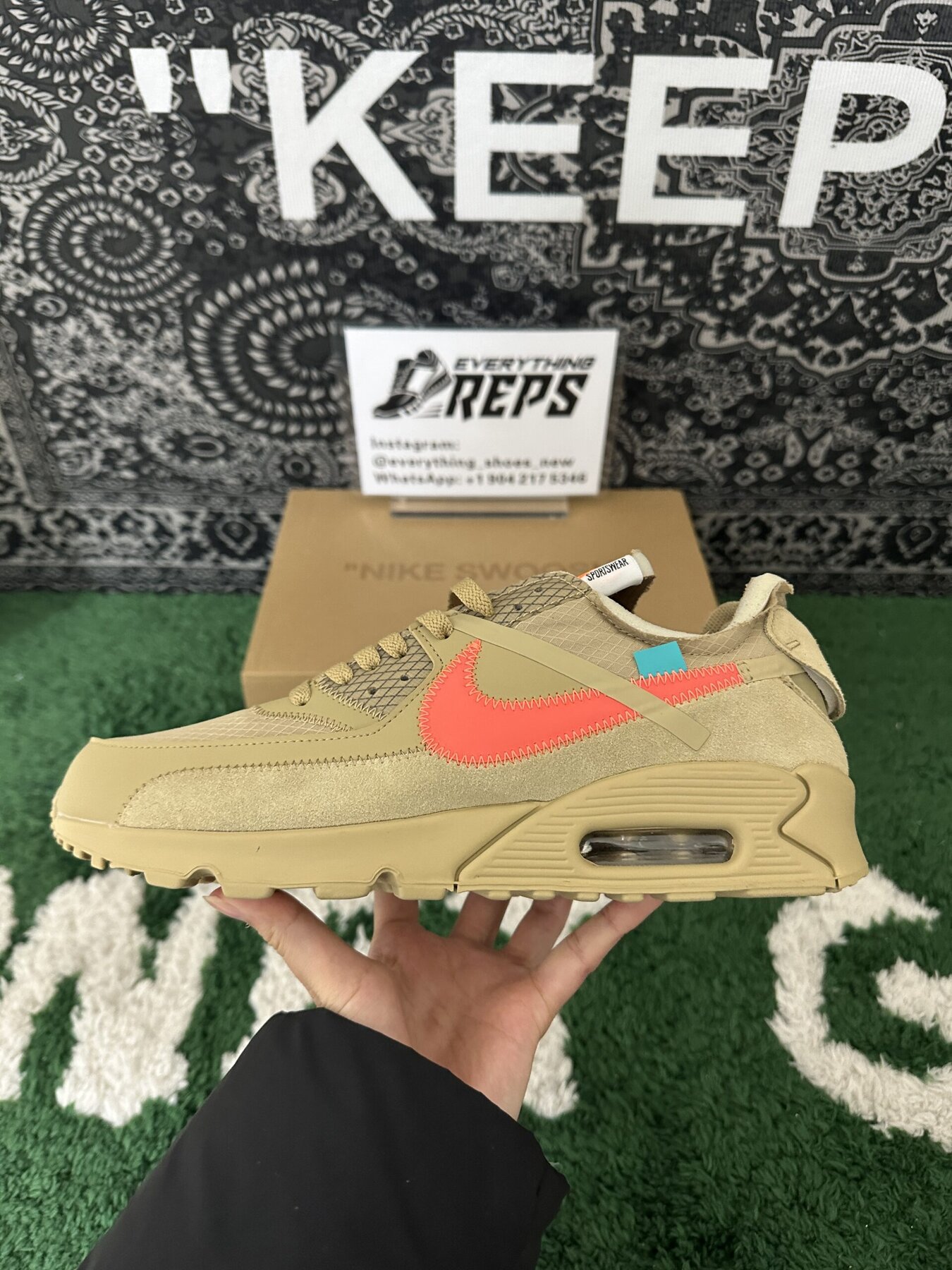 Air Max 90 OFF-WHITE Desert Ore - Image 7