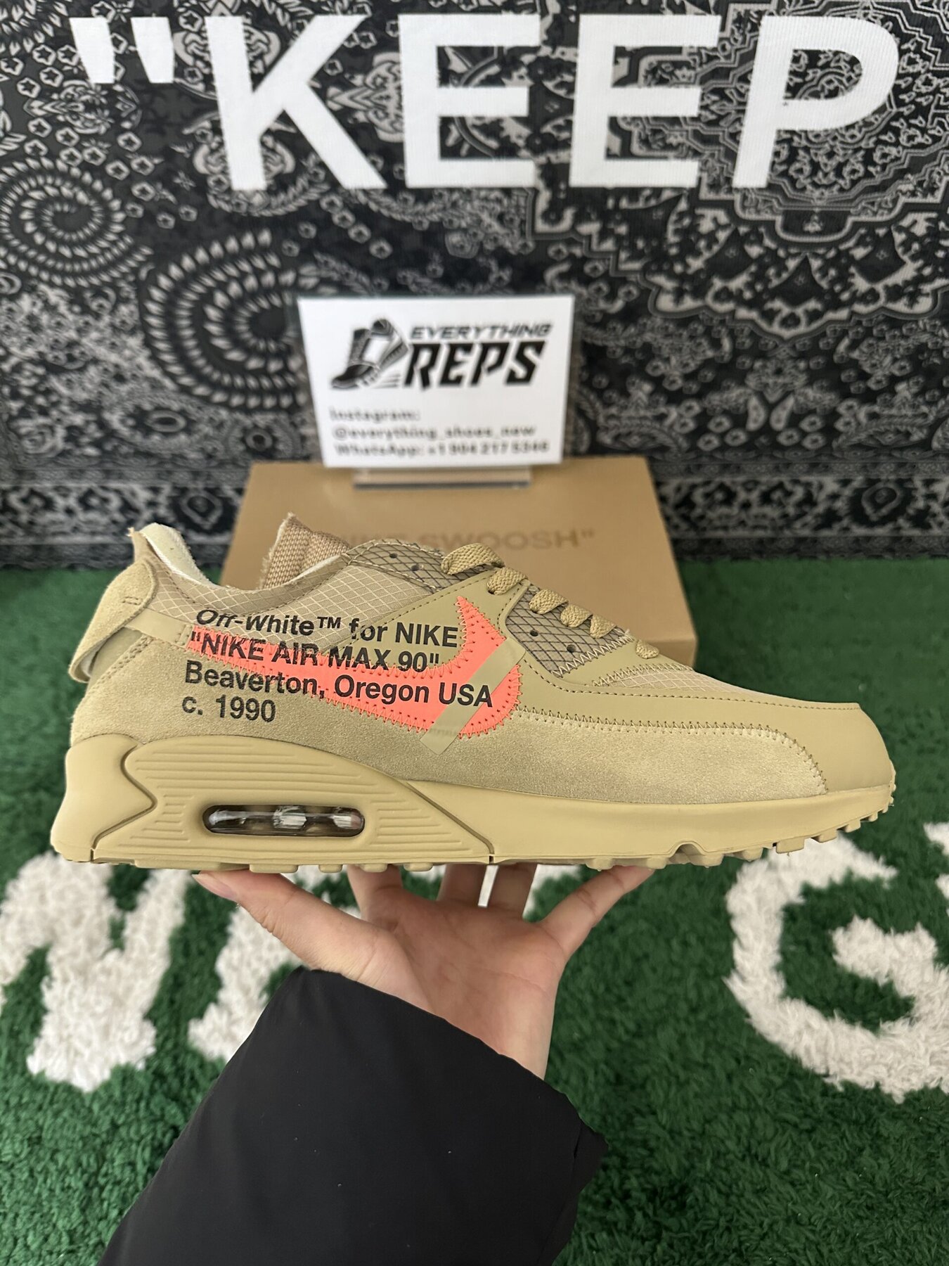 Air Max 90 OFF-WHITE Desert Ore - Image 8