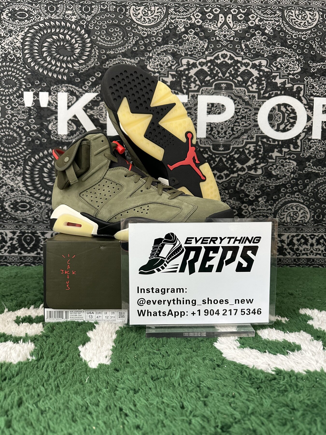 AJ6 Retro TS Olive - Image 2
