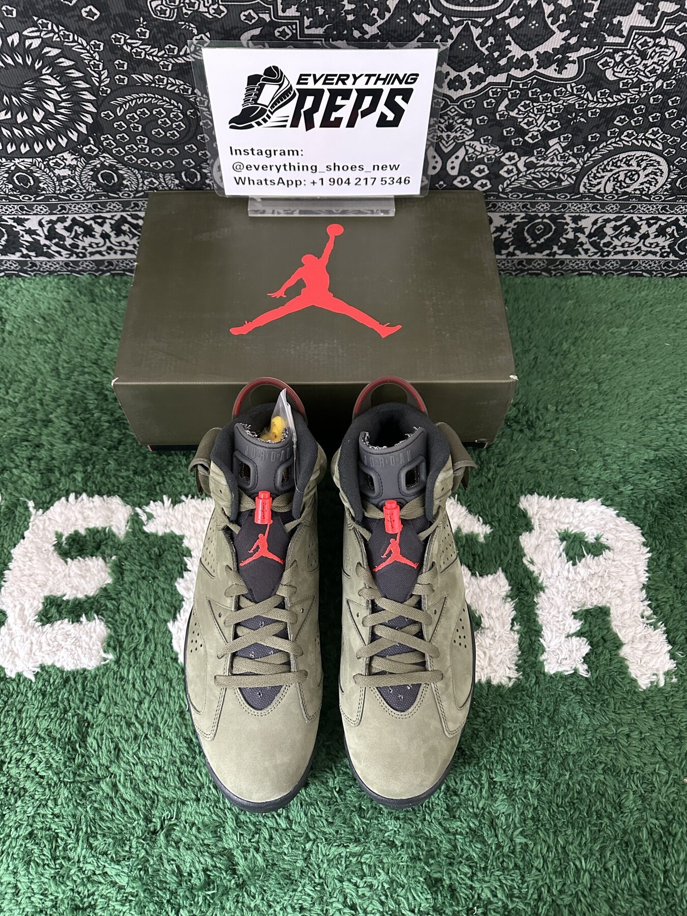 AJ6 Retro TS Olive - Image 3