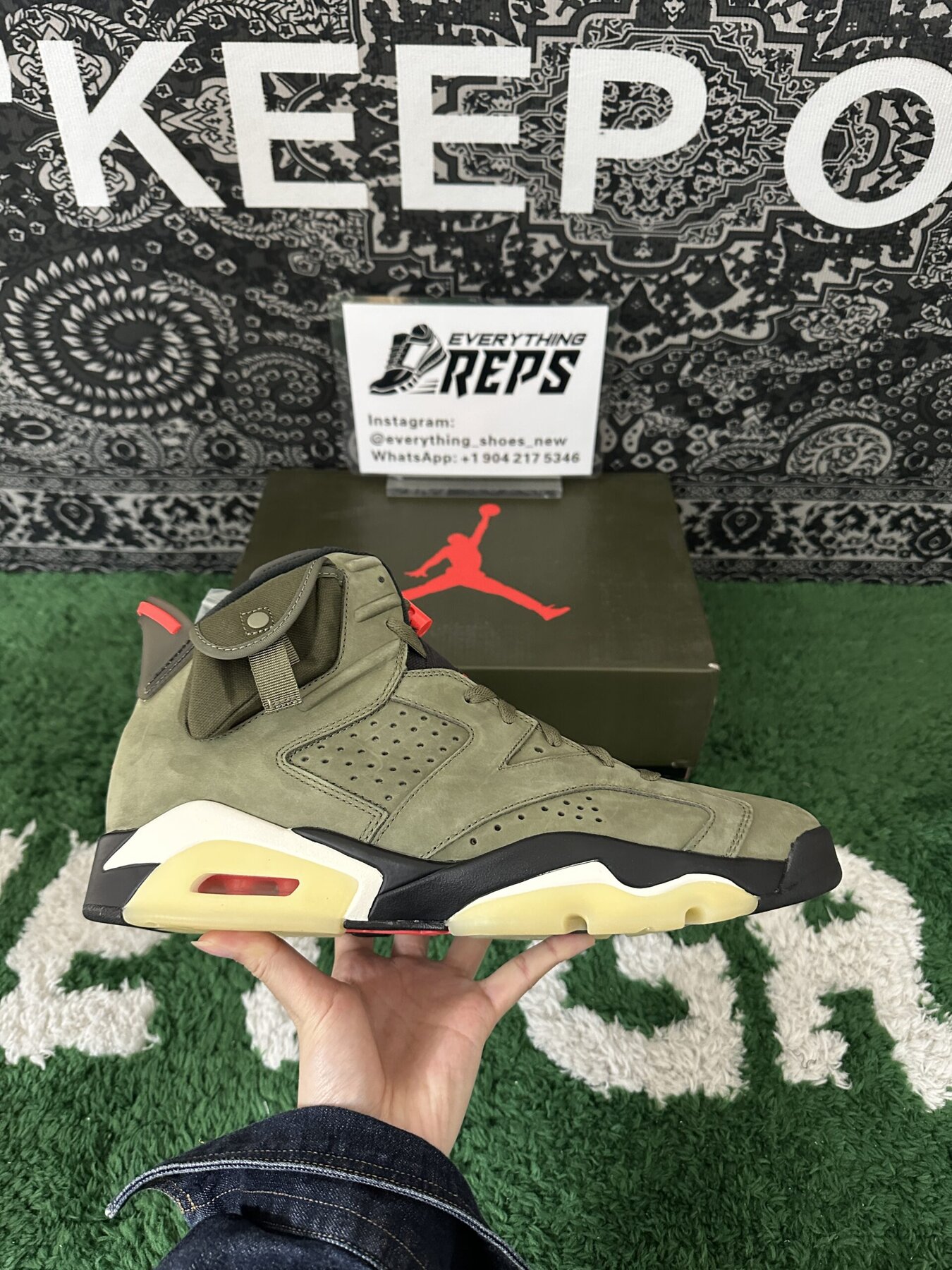 AJ6 Retro TS Olive - Image 6