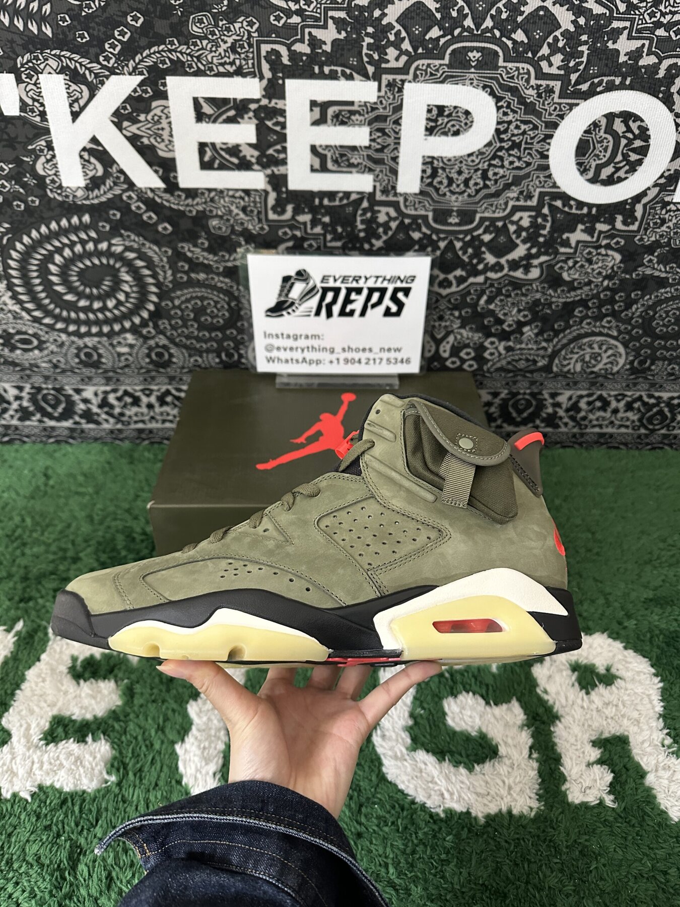 AJ6 Retro TS Olive - Image 7