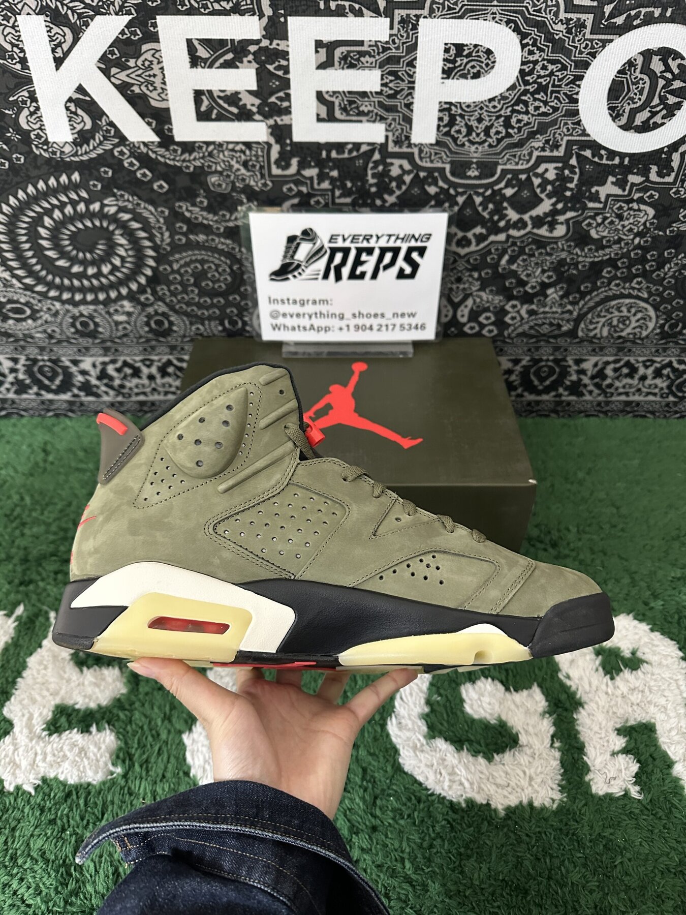 AJ6 Retro TS Olive - Image 8