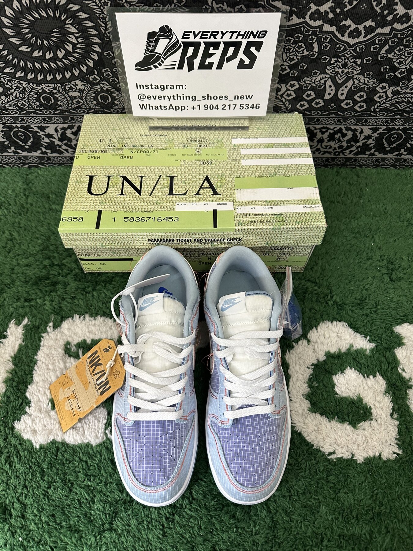 Dunk Low Union Passport Pack Blue - Image 3